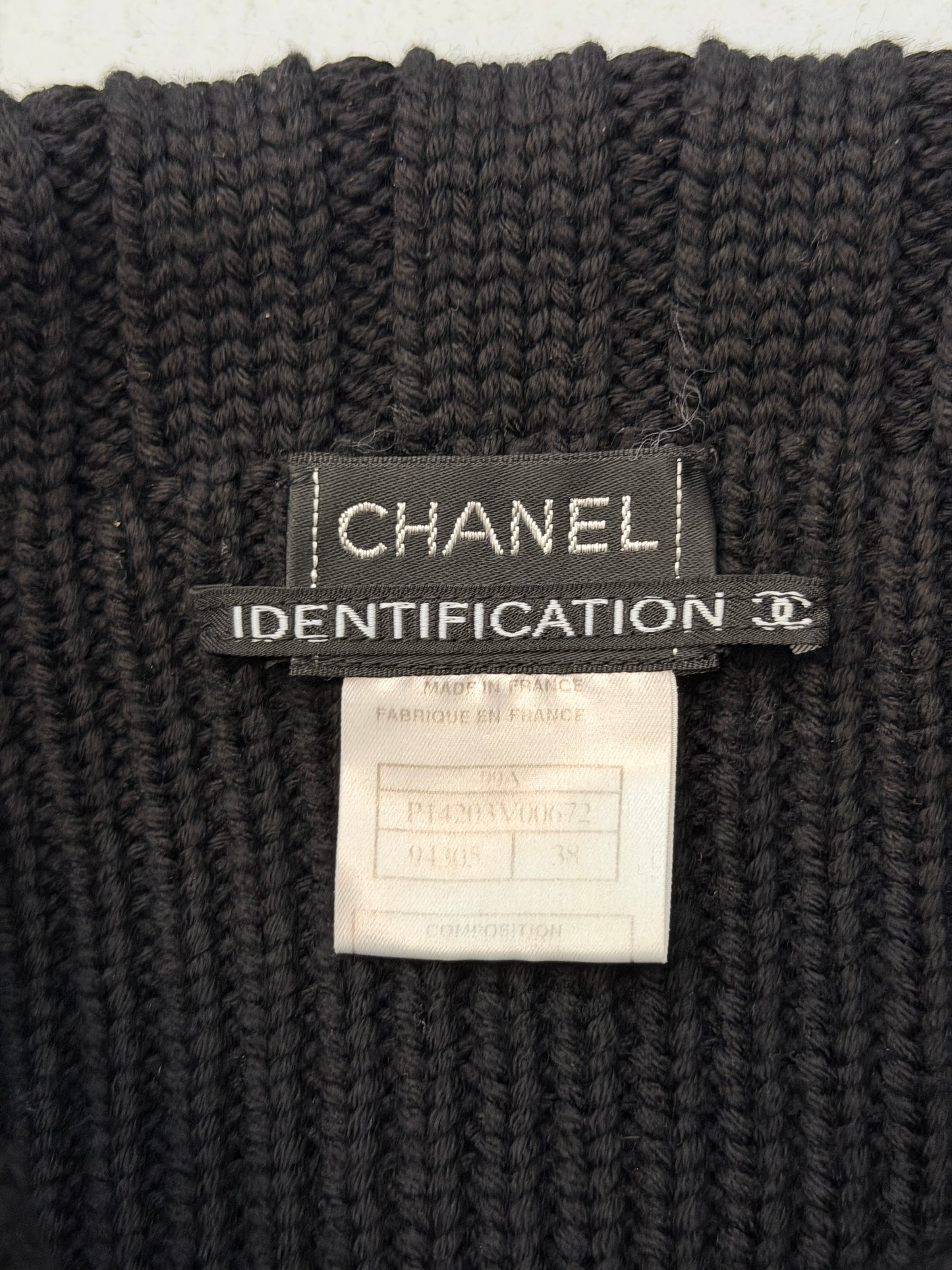 chanel fall winter 1999 gathered knit sweater