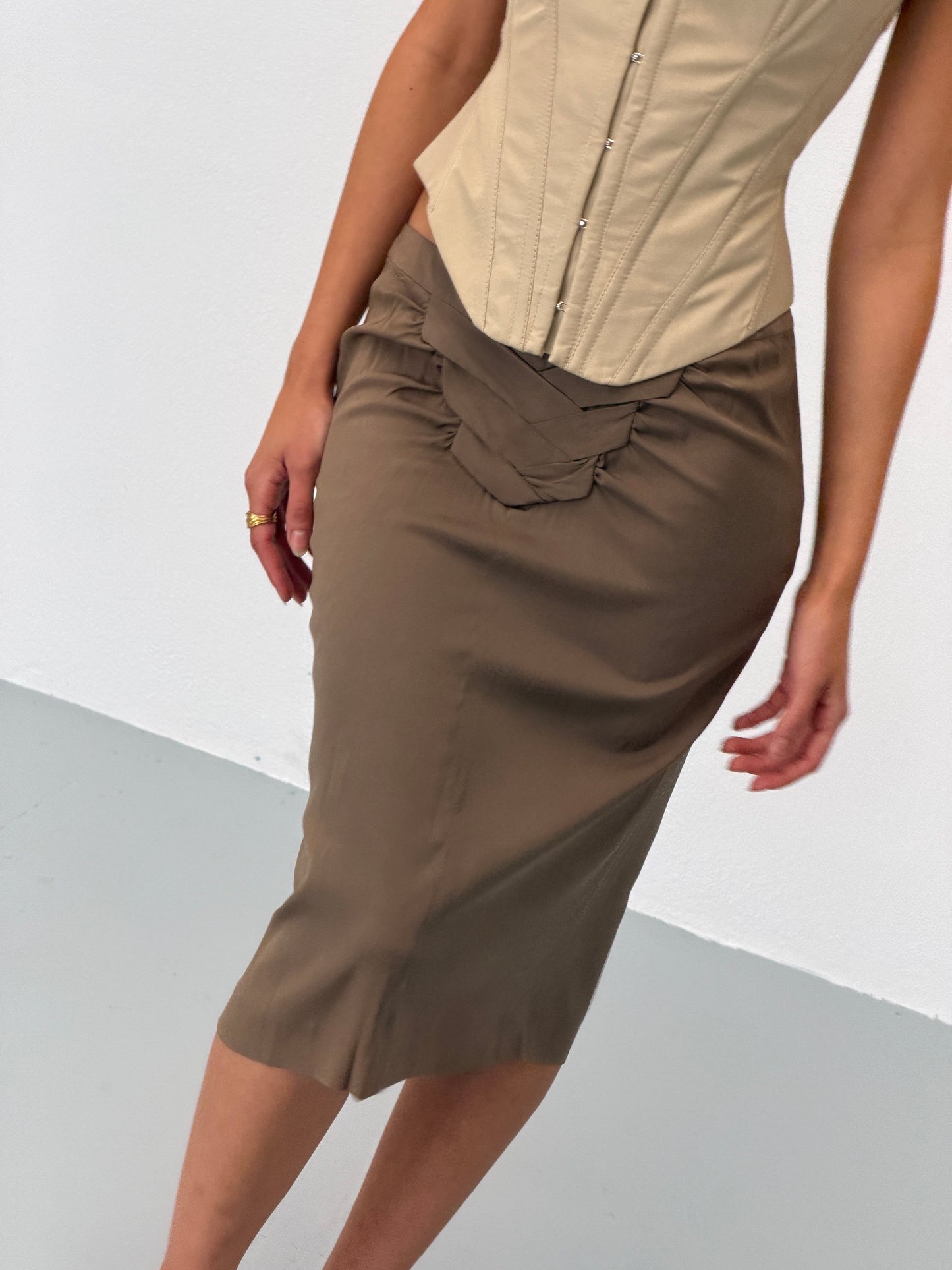 gucci 2004 midi skirt
