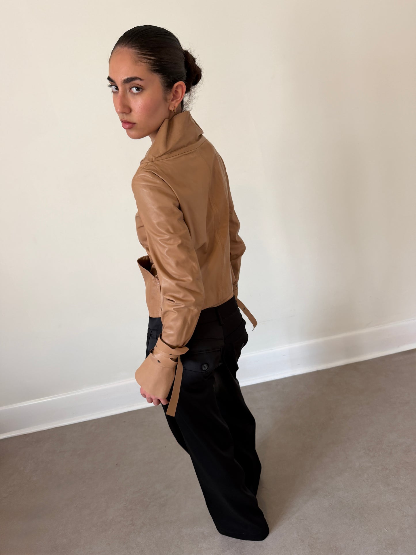 (rare) gucci fall 2003 by tom ford leather jacket