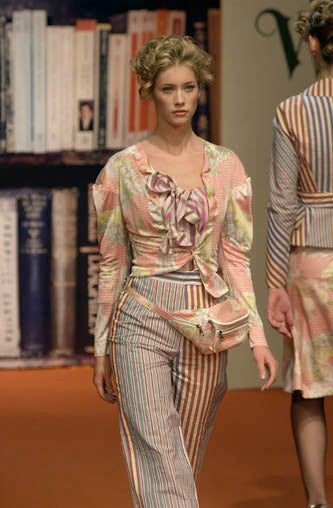 (rare) vivienne westwood spring summer 2001 runway ruffle blouse