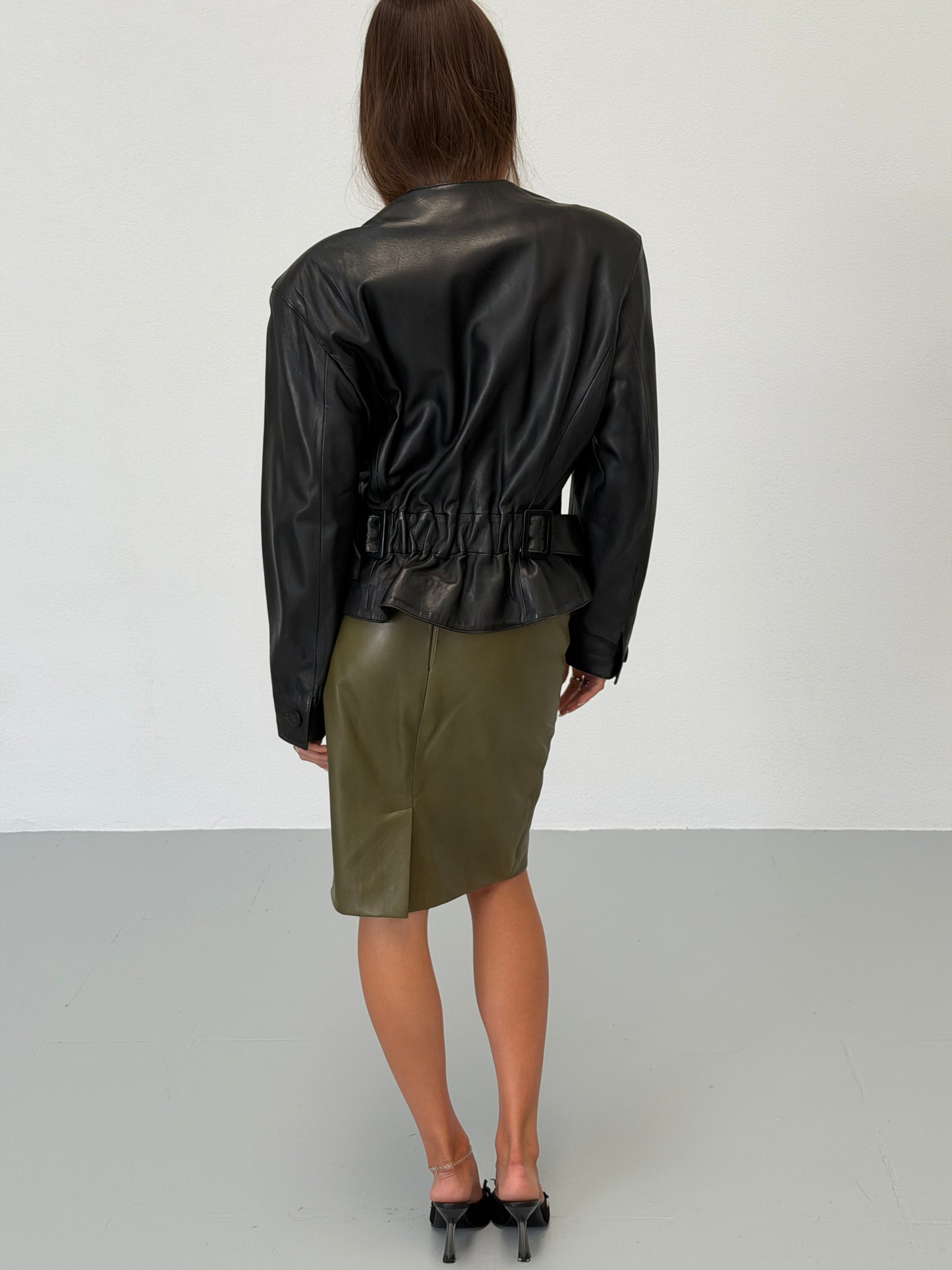 (rare) saint laurent 1980s leather jacket