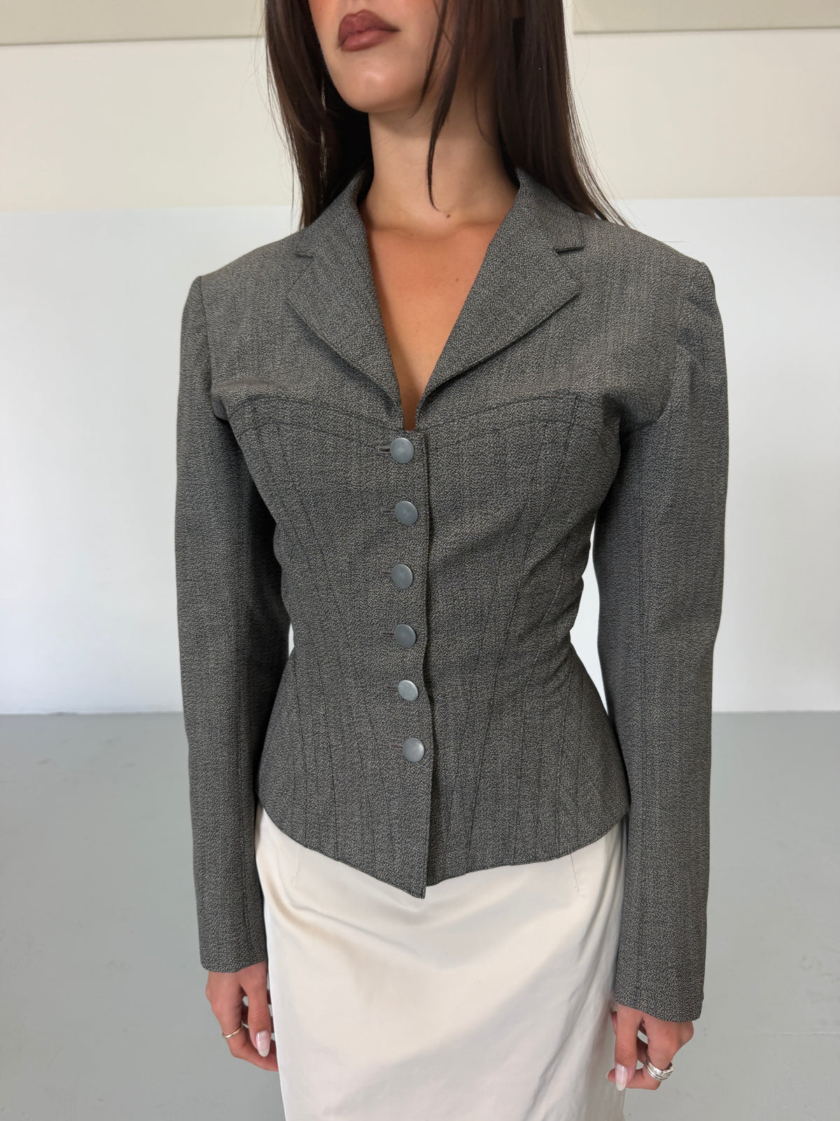 (archival) alaïa fall 1987 corset jacket