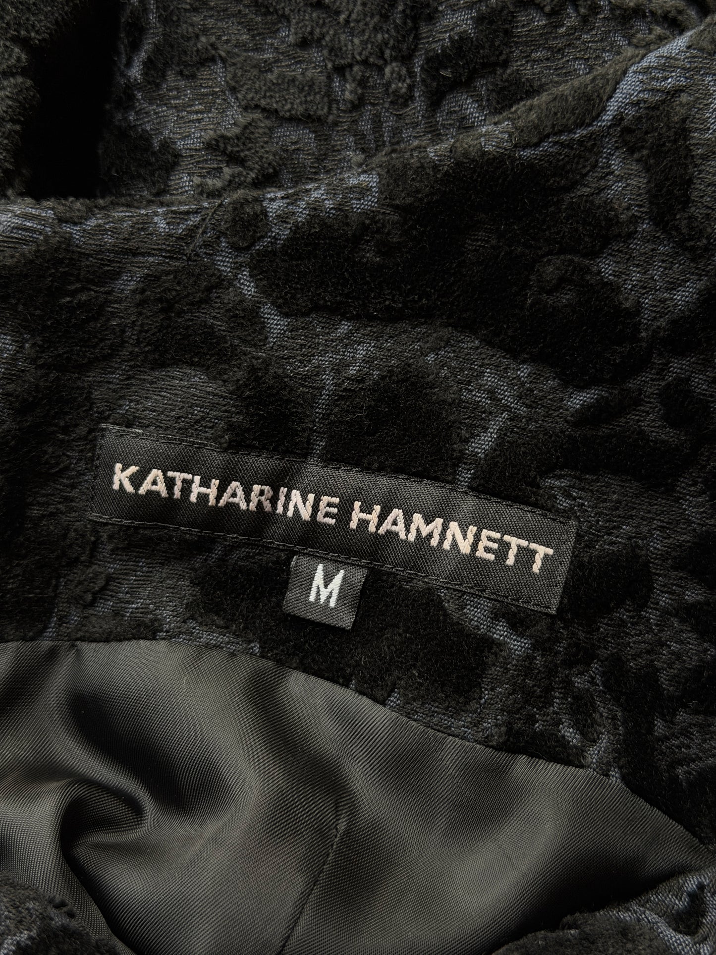 katharine hamnett 1980s velvet burnout dress