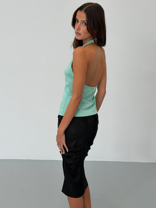 (rare) gucci by tom ford 1995 teal halter