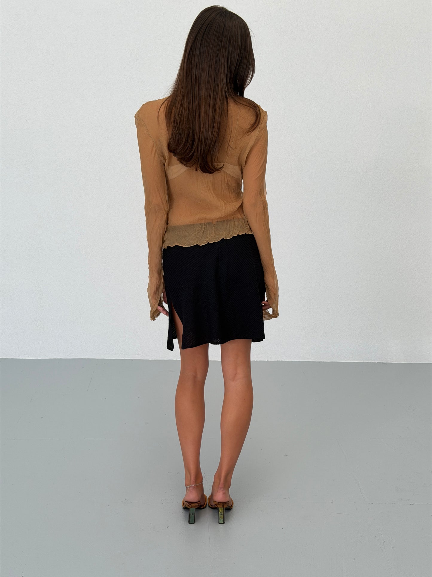 ermanno scervino sheer blouse