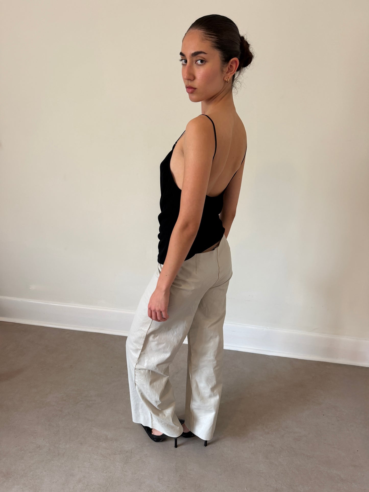 90s jil sander leather pants