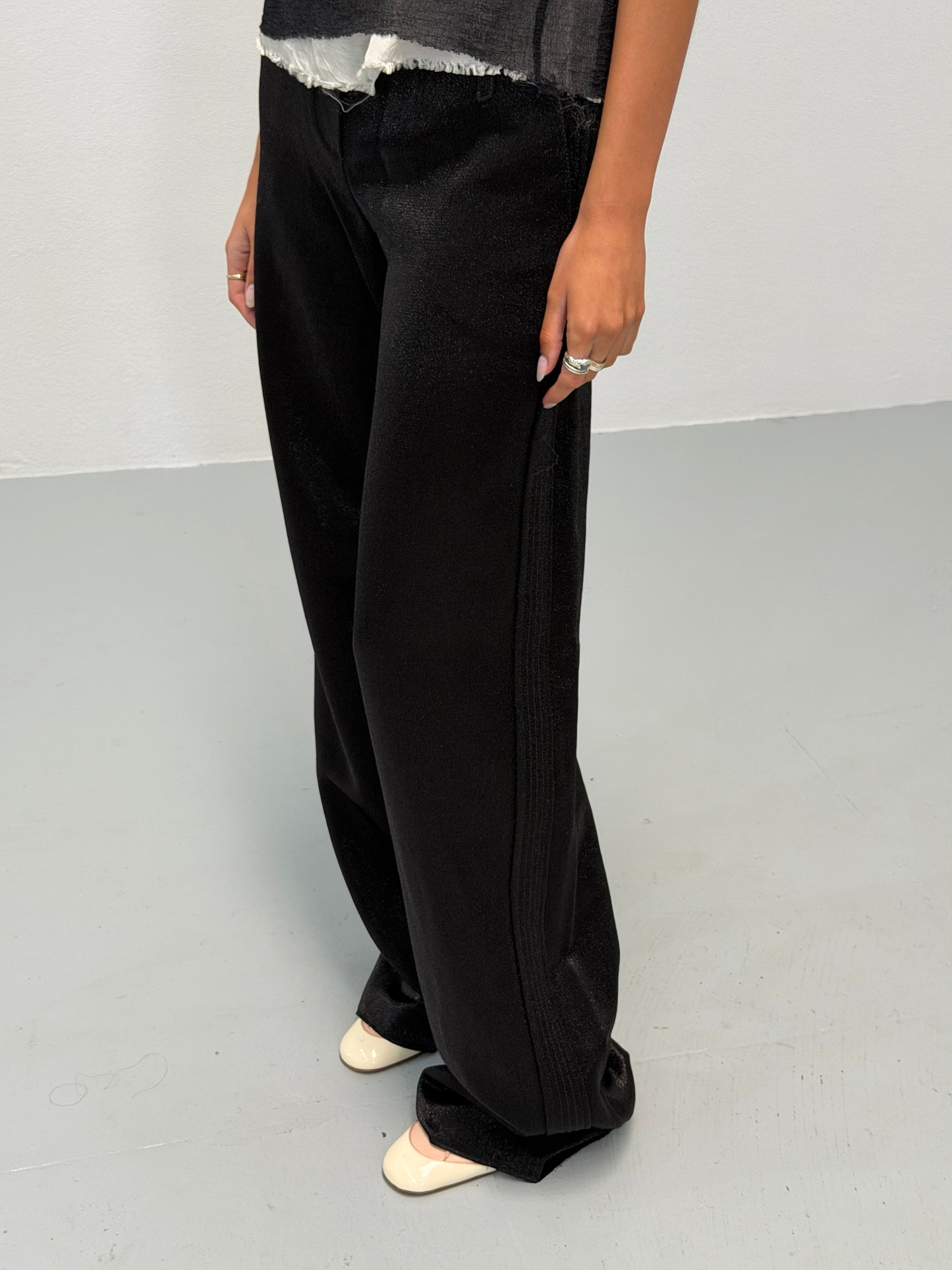 nina ricci 2000s black trousers