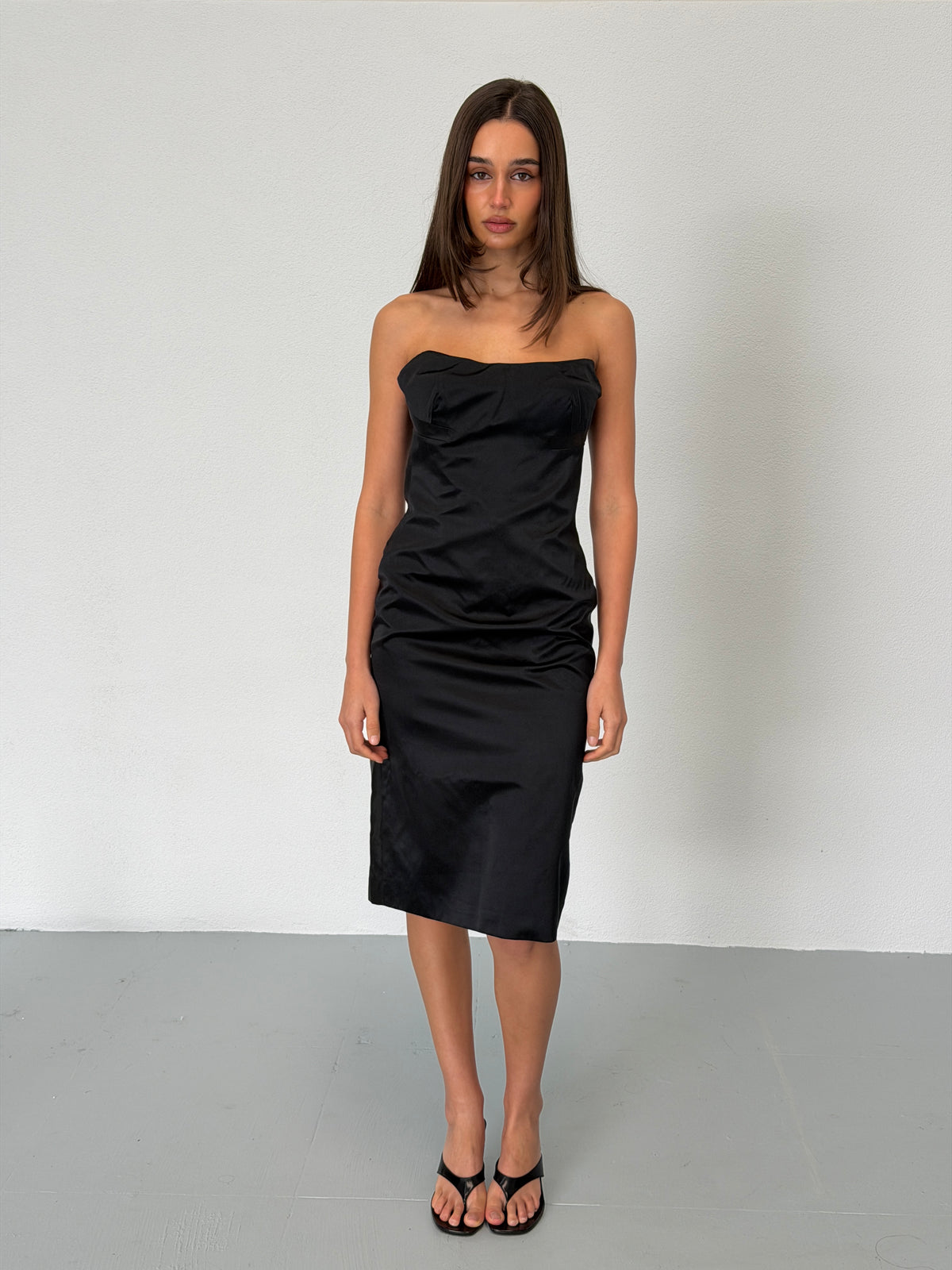 (archival) gucci spring 2001 bustier midi dress