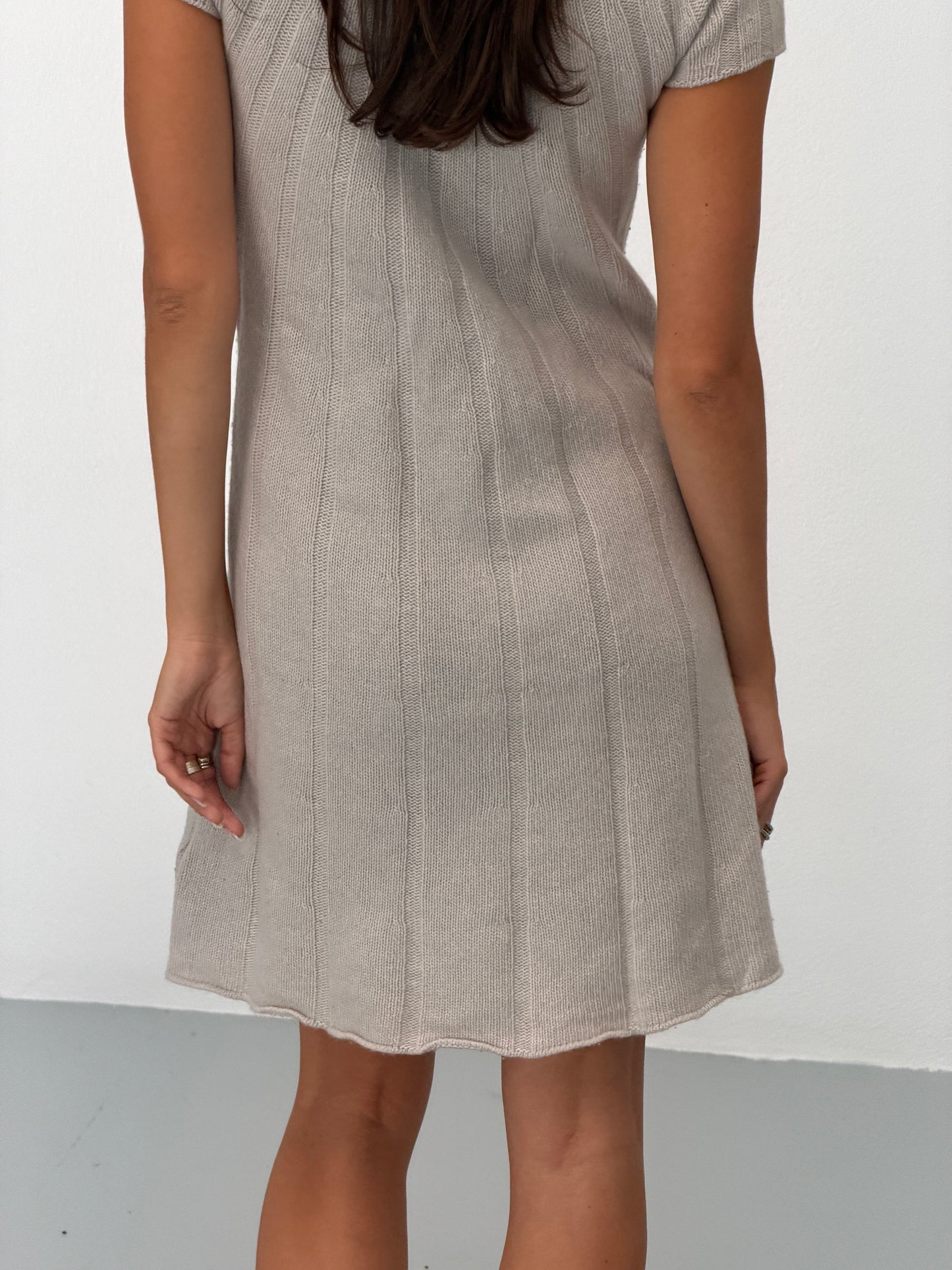 roberto collina 2000s cashmere knit dress