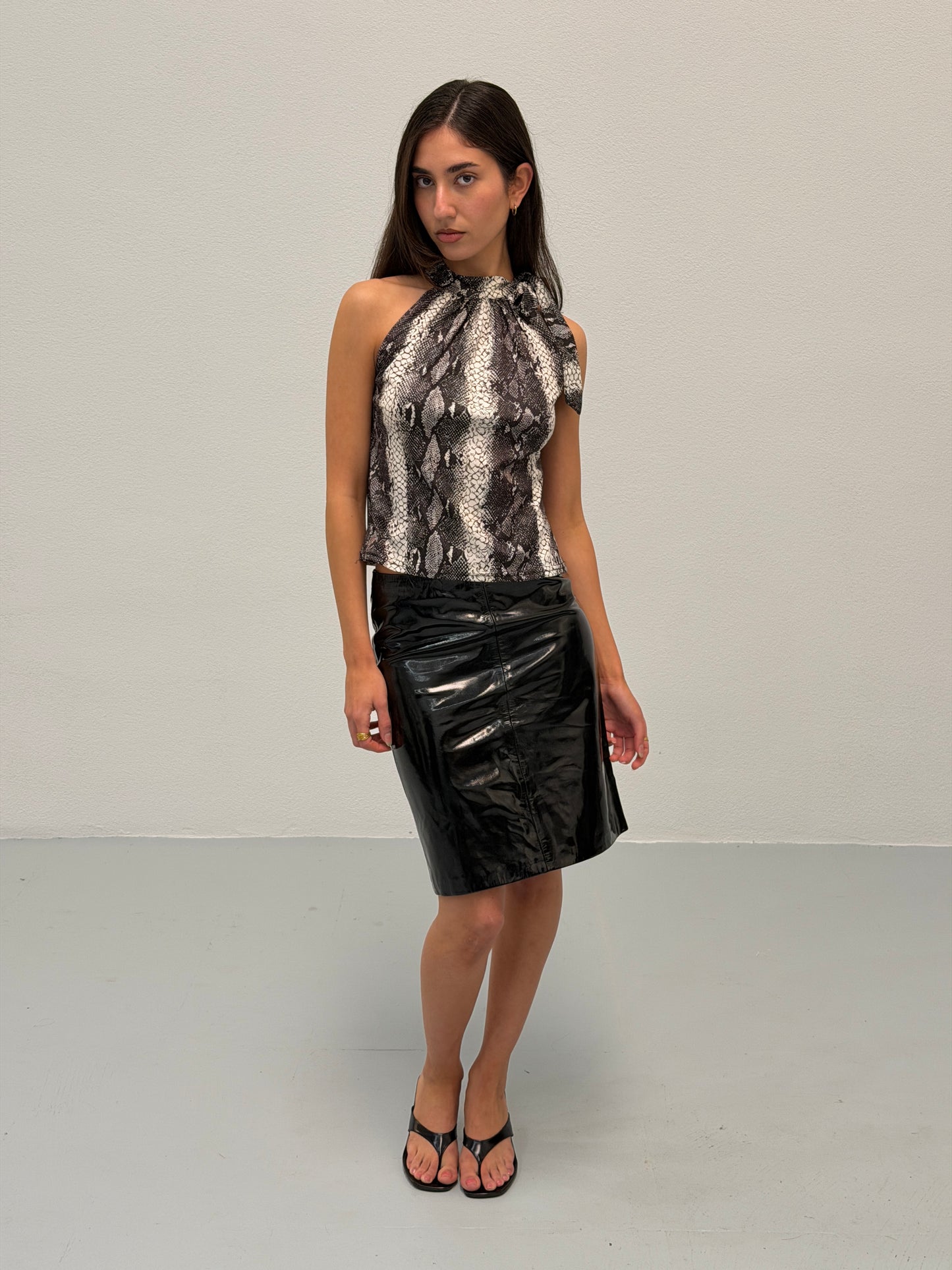 gucci spring summer 2000 snakeskin halter