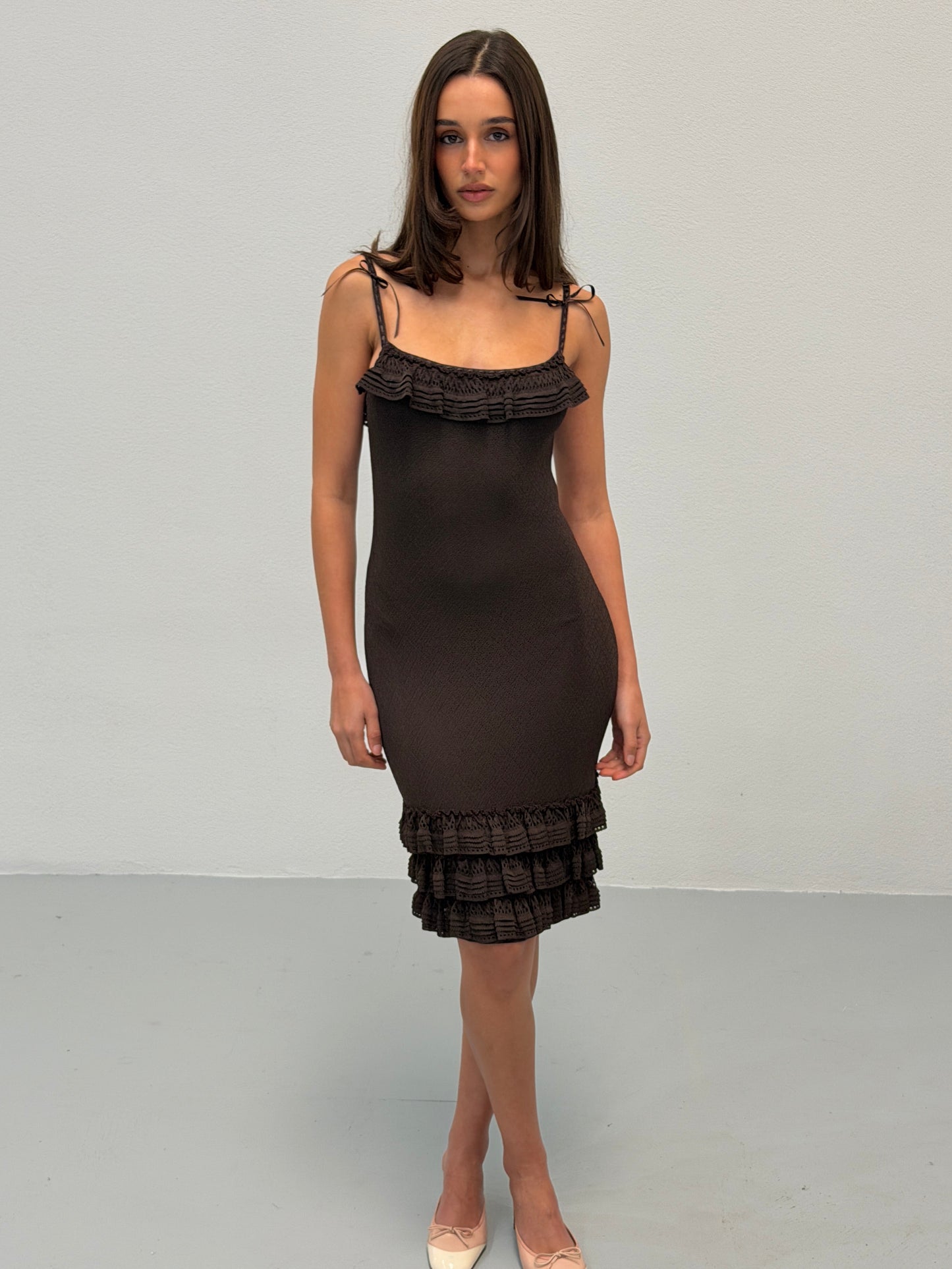 christian dior by john galliano spring summer 2006 ruffled slip dress