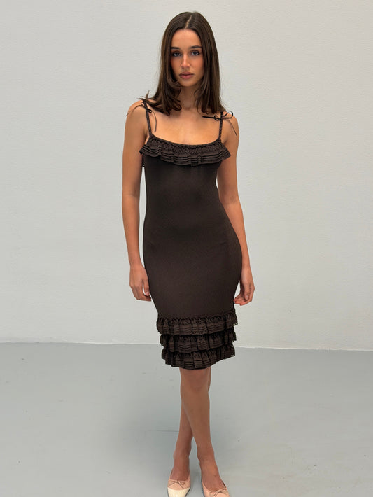 christian dior by john galliano spring summer 2006 ruffled slip dress