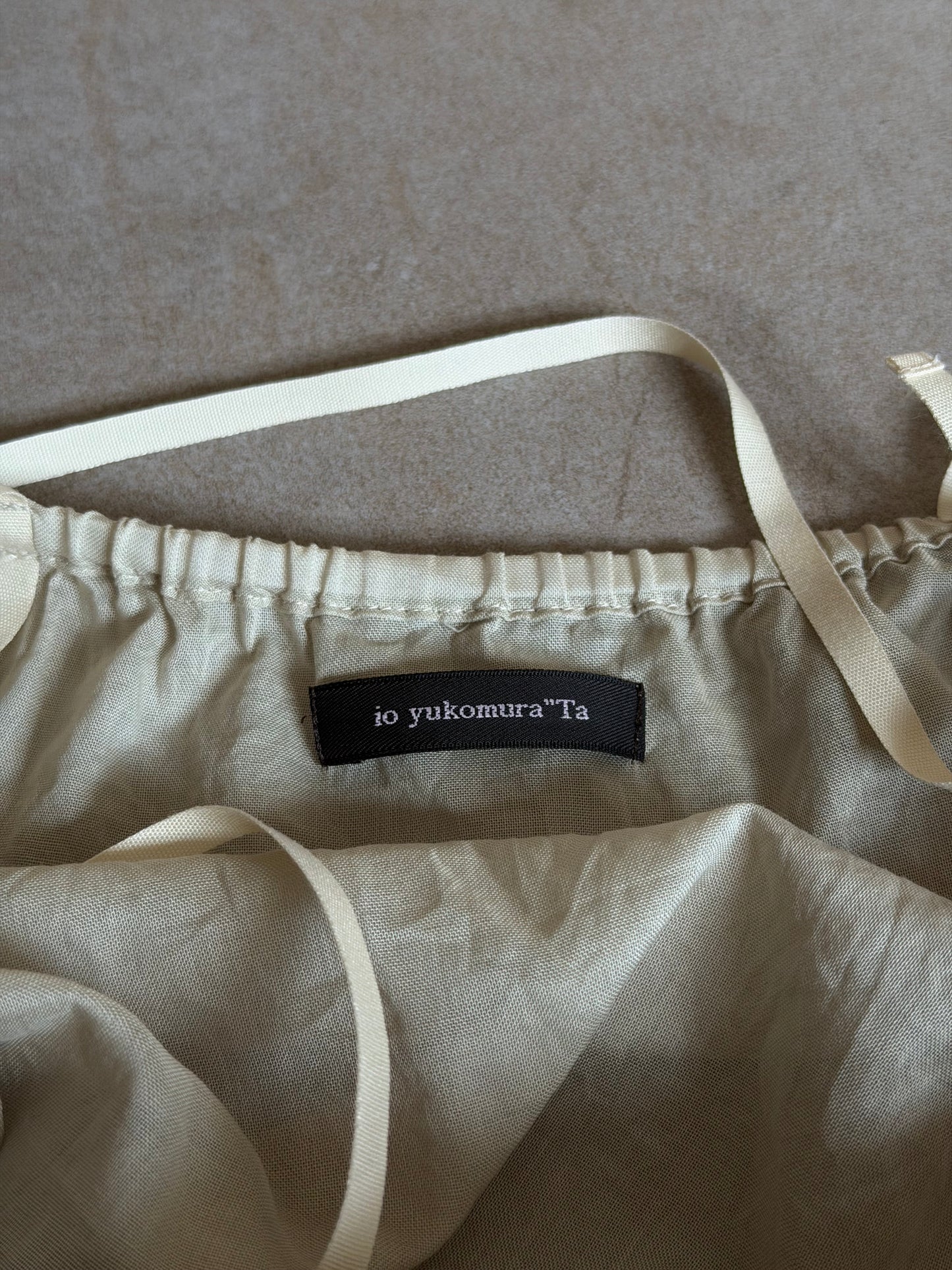 90s io yukomurata frill halter blouse