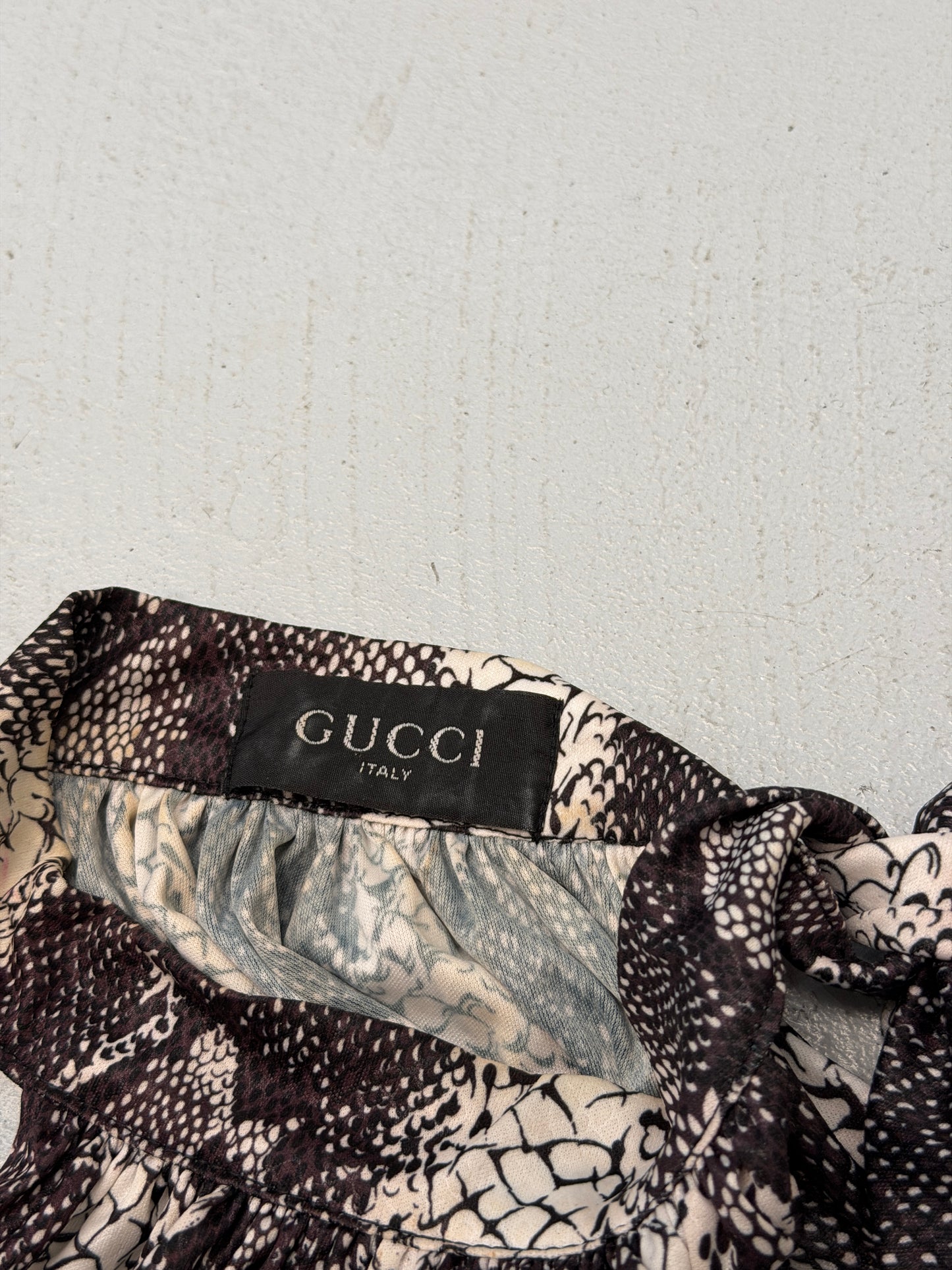 gucci spring summer 2000 snakeskin halter