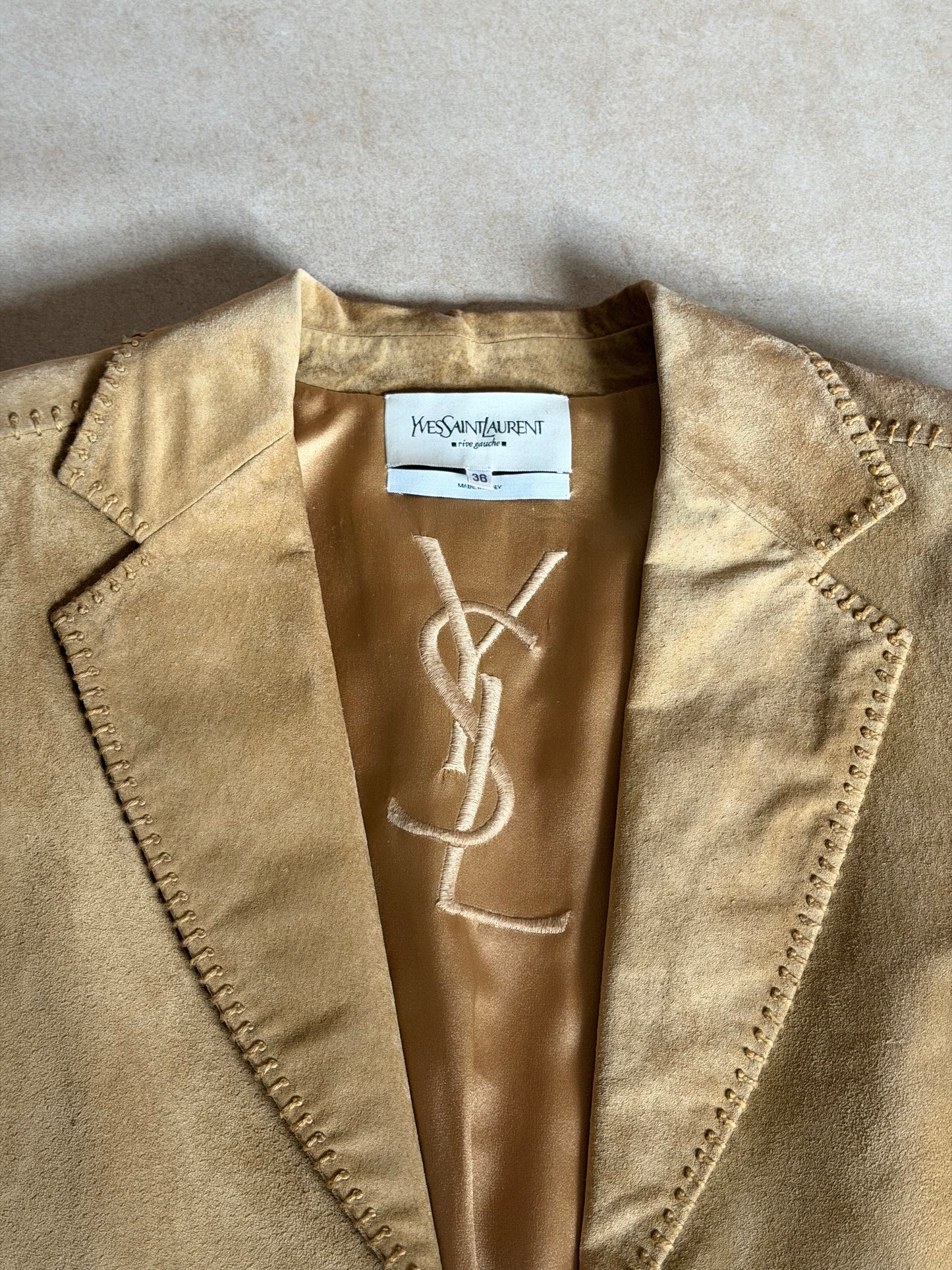 vintage ysl by tom ford suede blazer