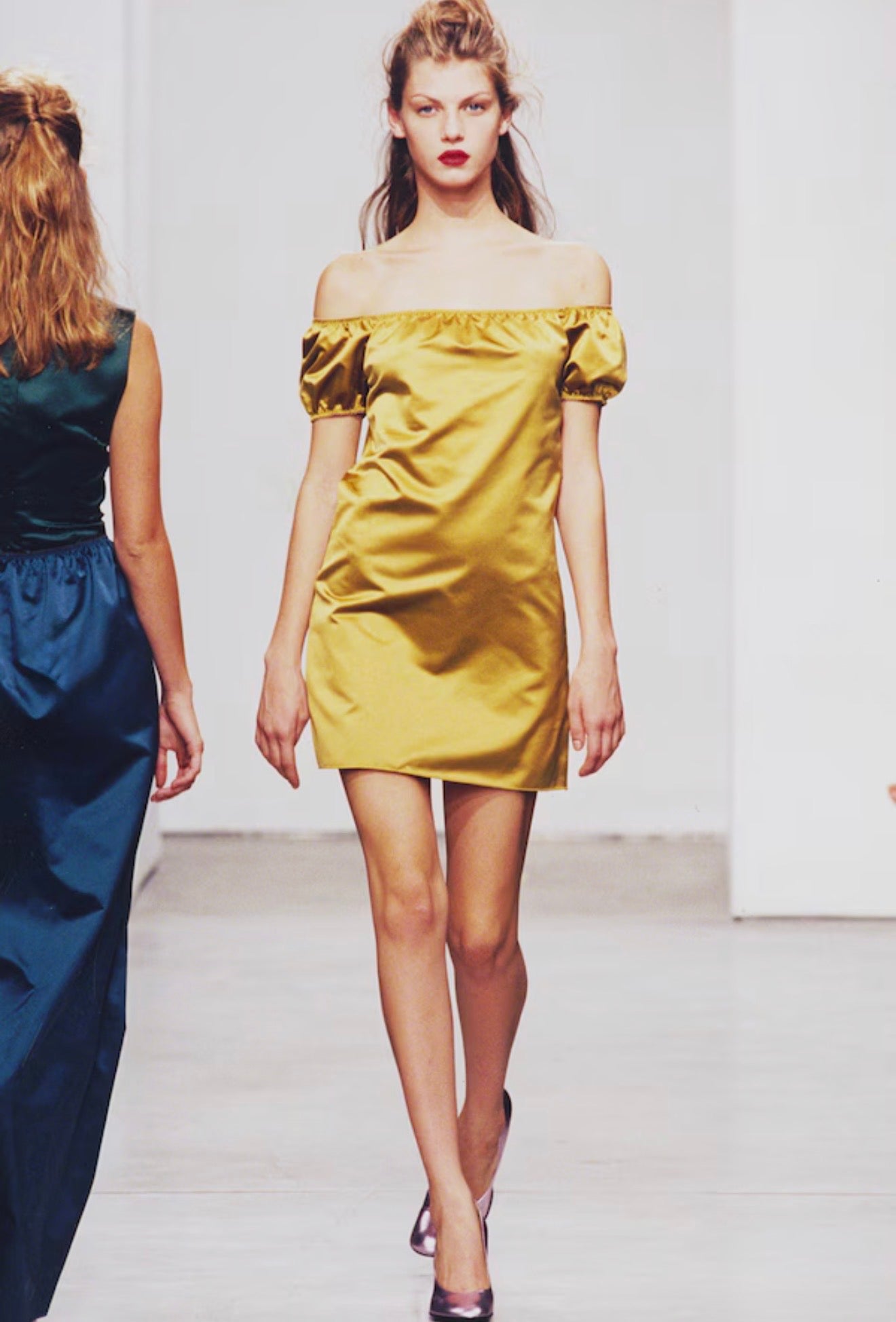 miu miu spring summer 1998 silk midi dress