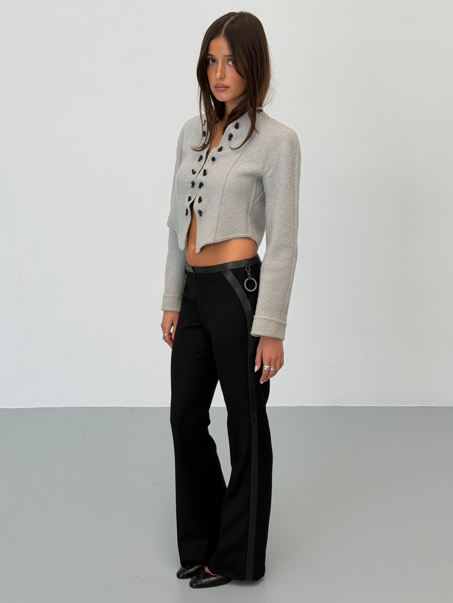 giorgio armani 1990s knot wool jacket