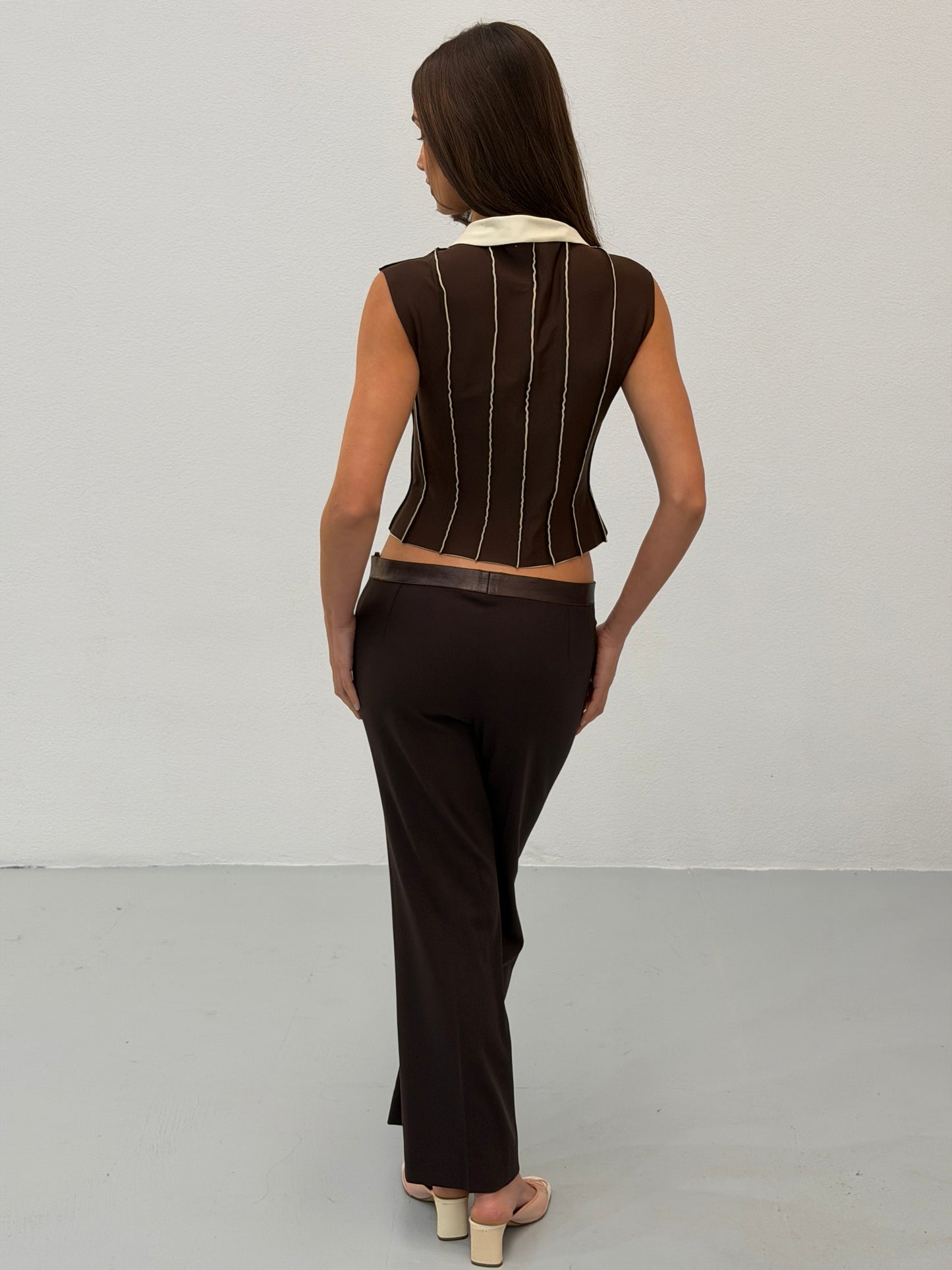 fendi fall winter 2003 leather waist trousers