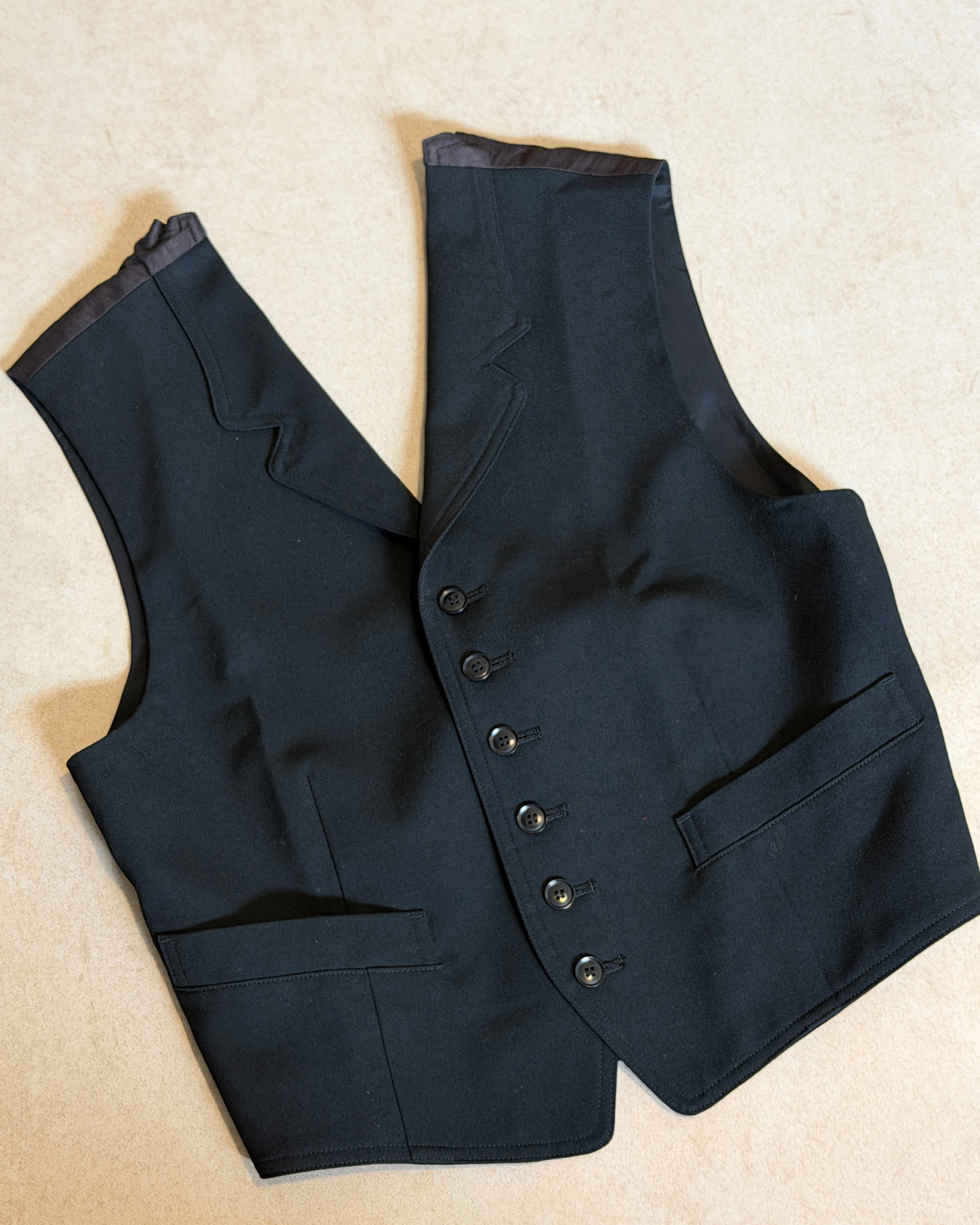 (rare) y's by yohji yamamoto tailored open back vest
