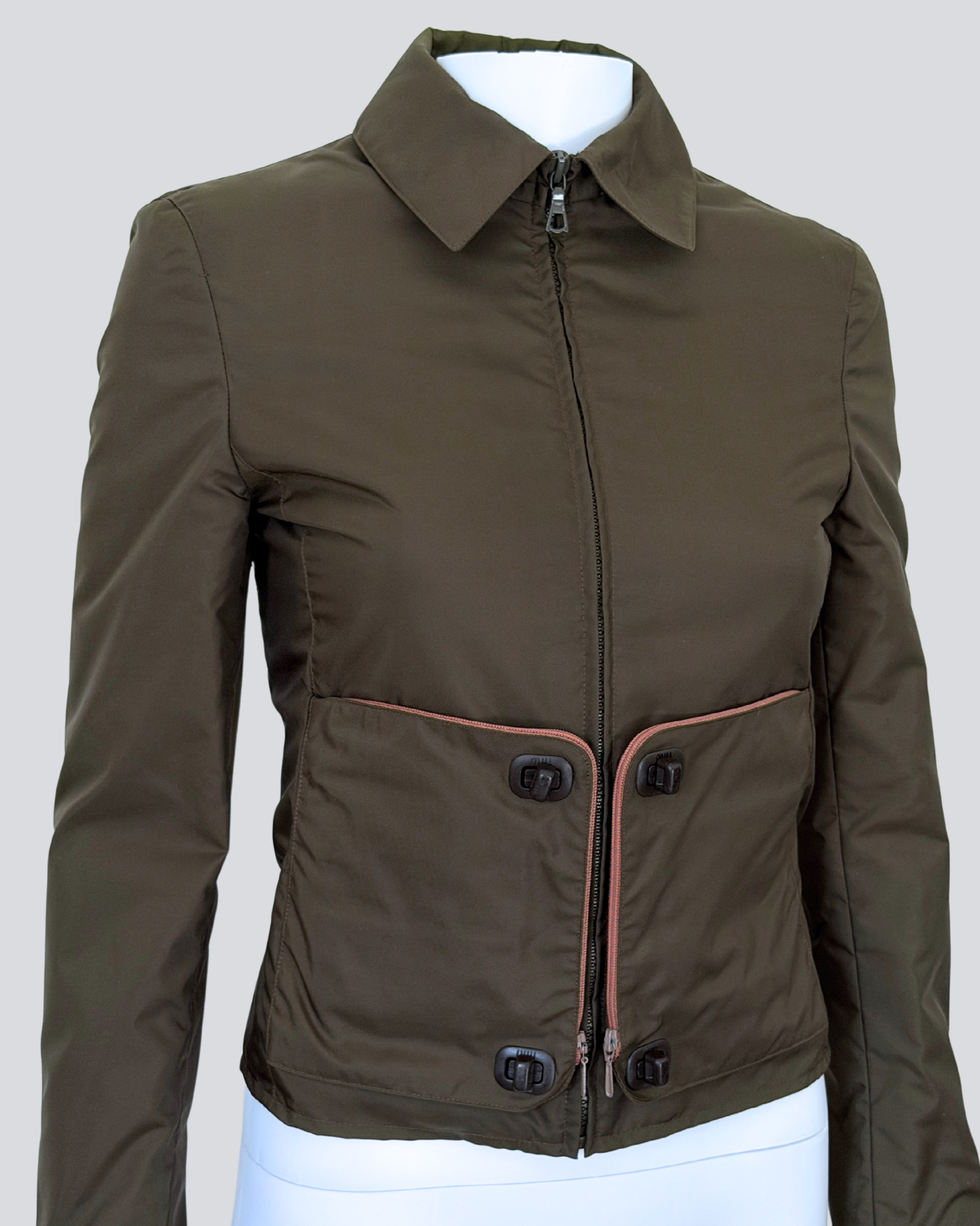 (permanent collection) miu miu fall winter 1999 hidden pocket jacket