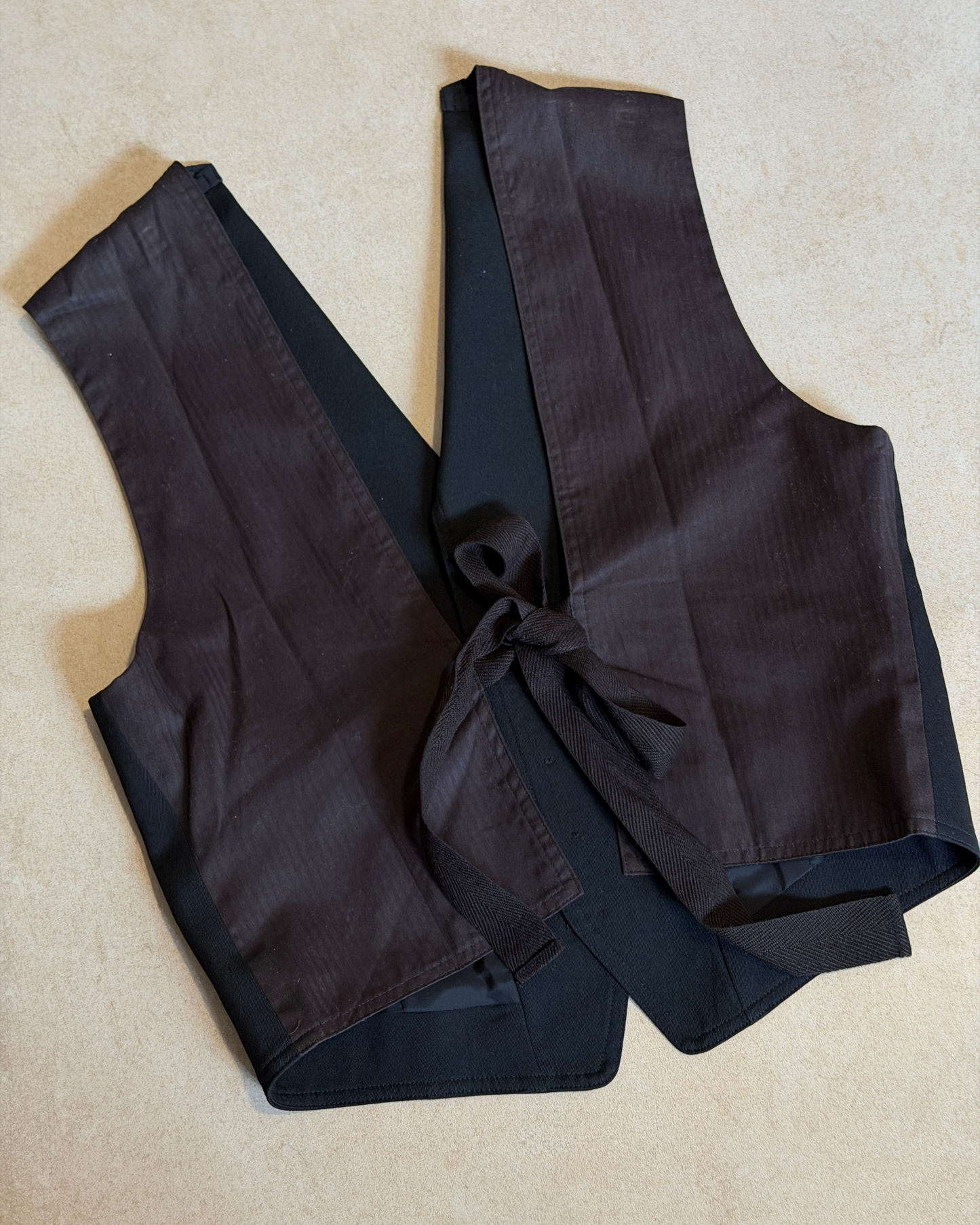 (rare) y's by yohji yamamoto tailored open back vest