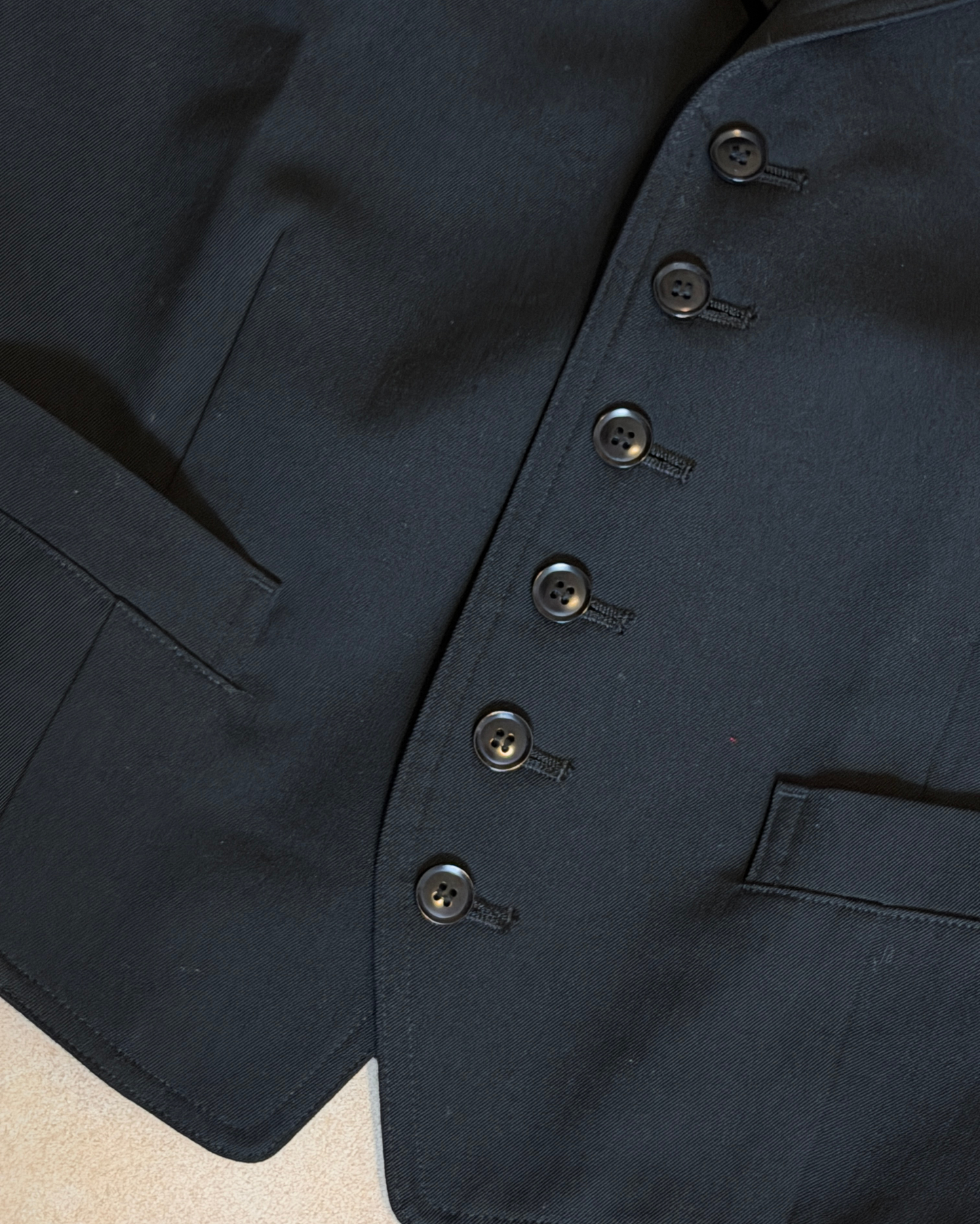 (rare) y's by yohji yamamoto tailored open back vest