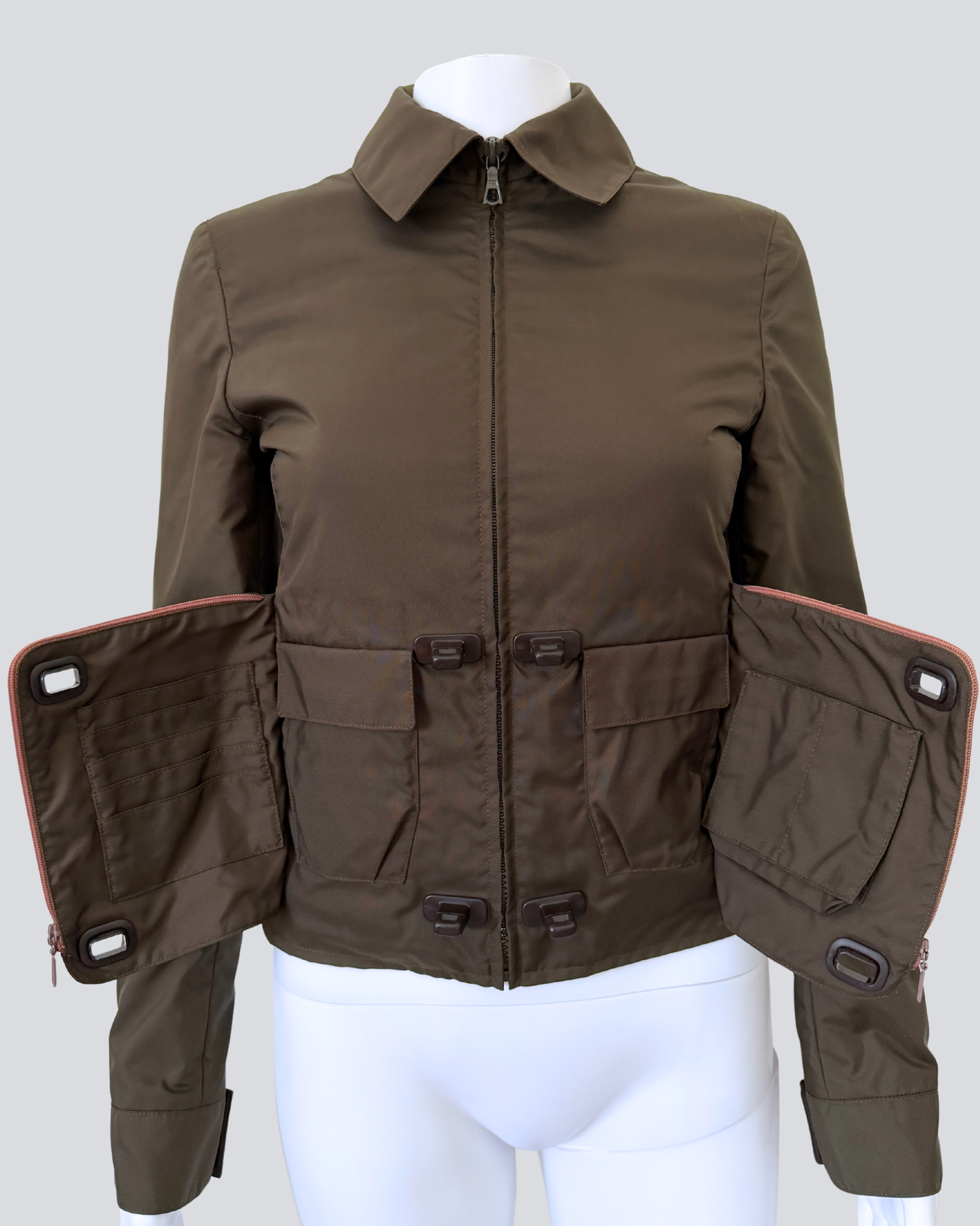 (permanent collection) miu miu fall winter 1999 hidden pocket jacket