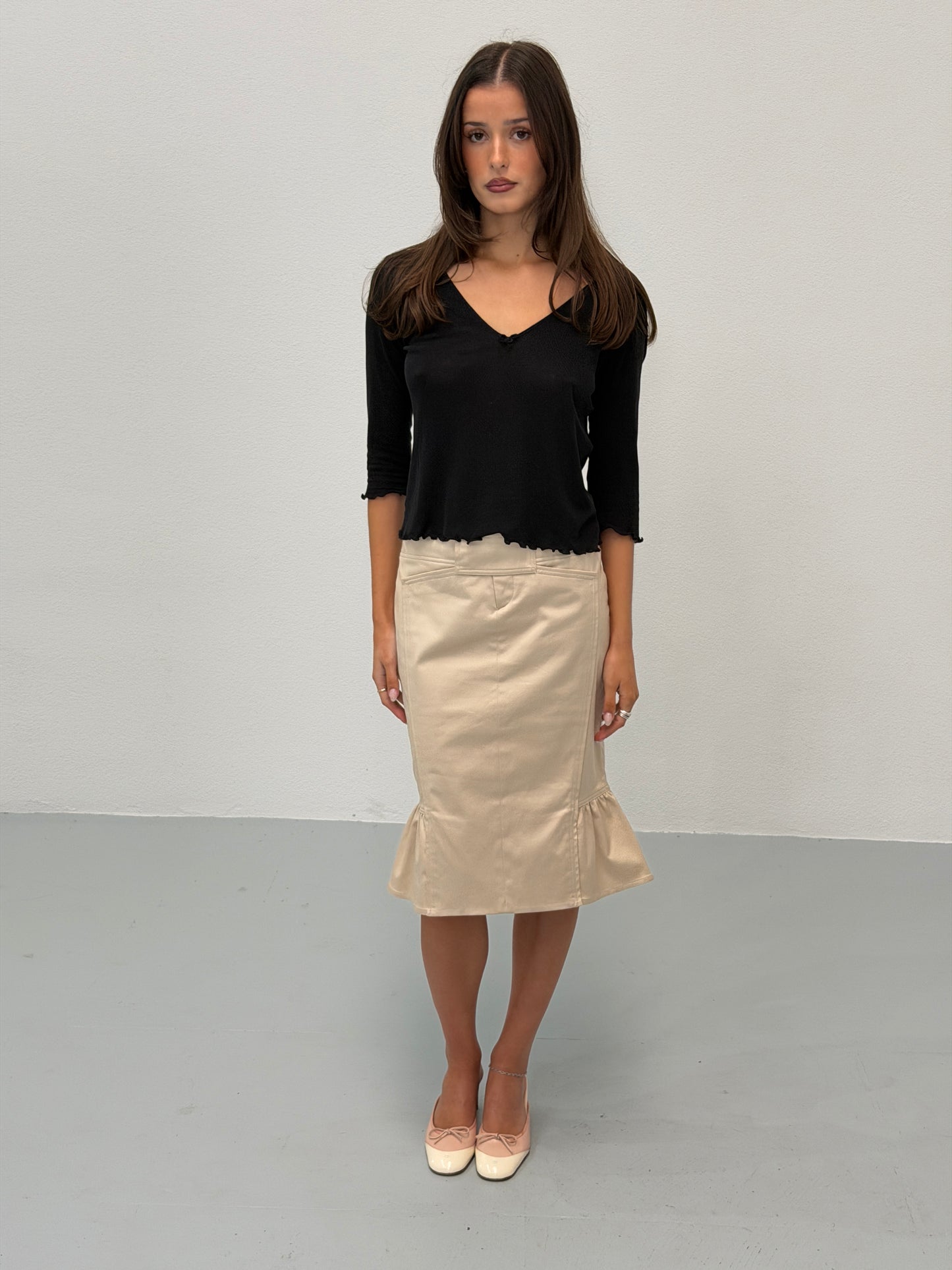 gucci by tom ford spring 2004 midi skirt