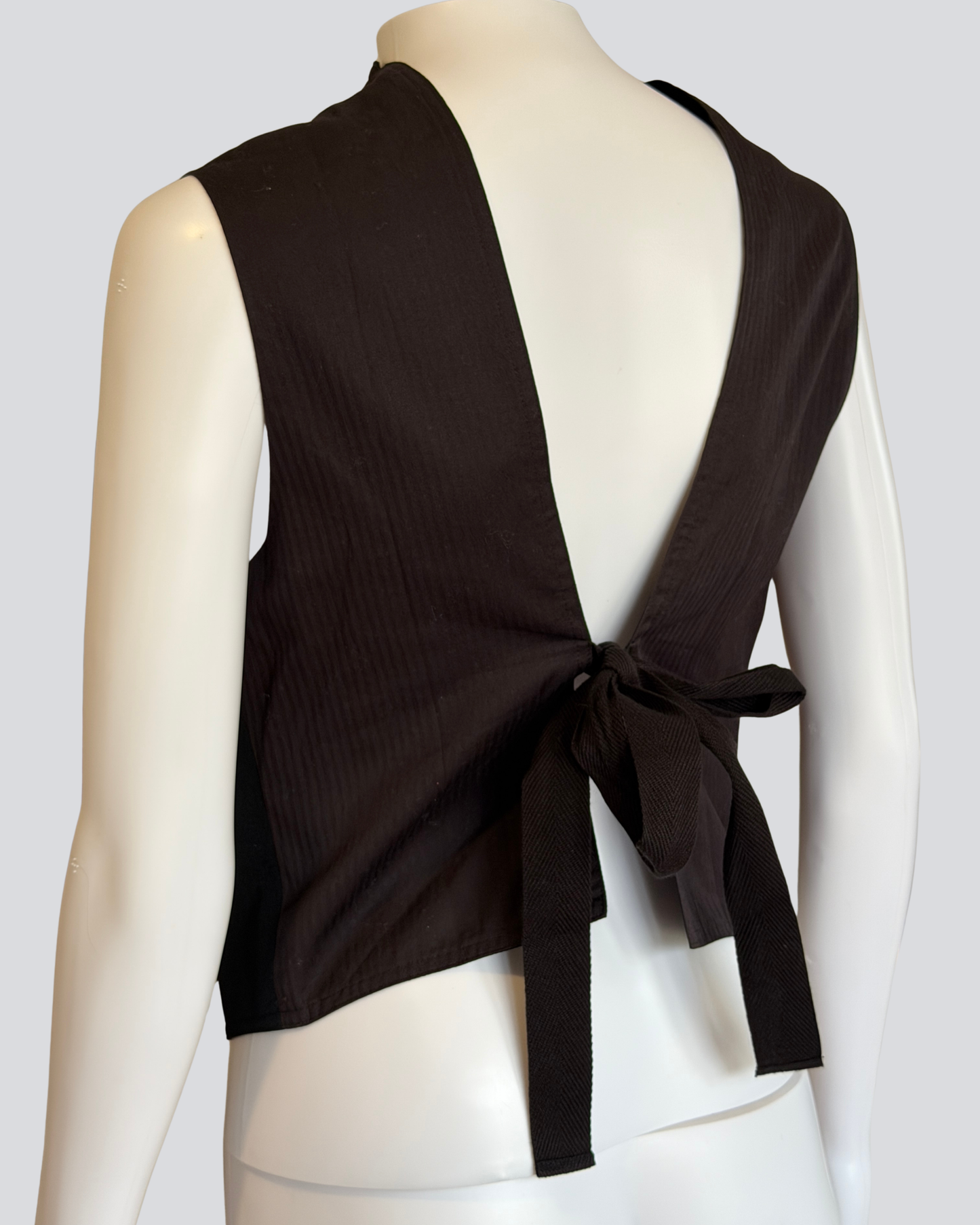 (rare) y's by yohji yamamoto tailored open back vest
