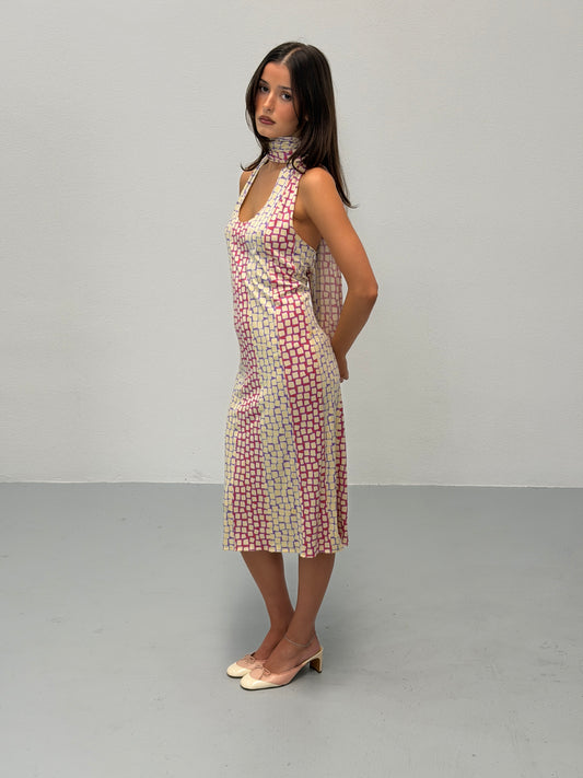 (reserved) louis vuitton spring 2000 by marc jacobs silk dress