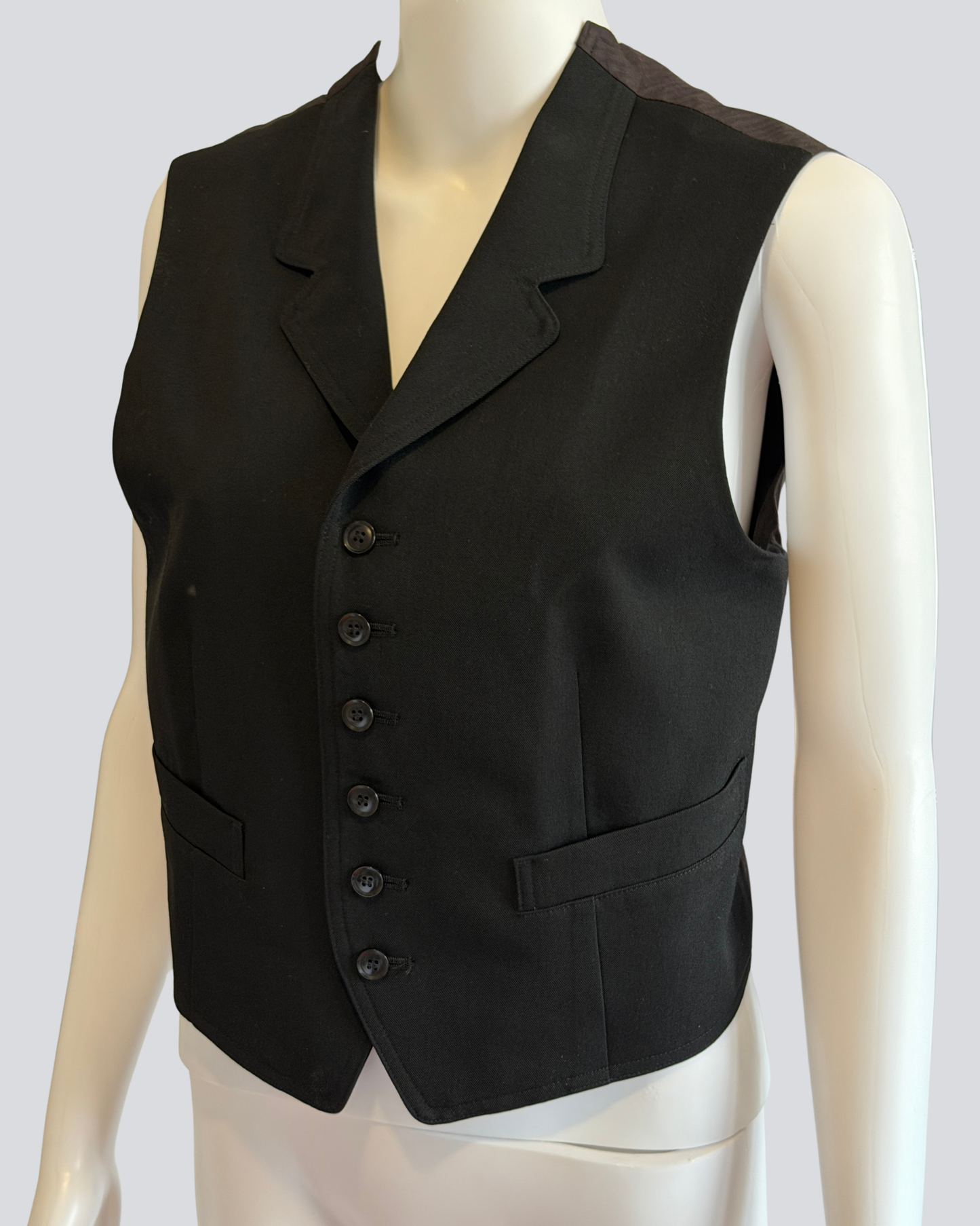 (rare) y's by yohji yamamoto tailored open back vest