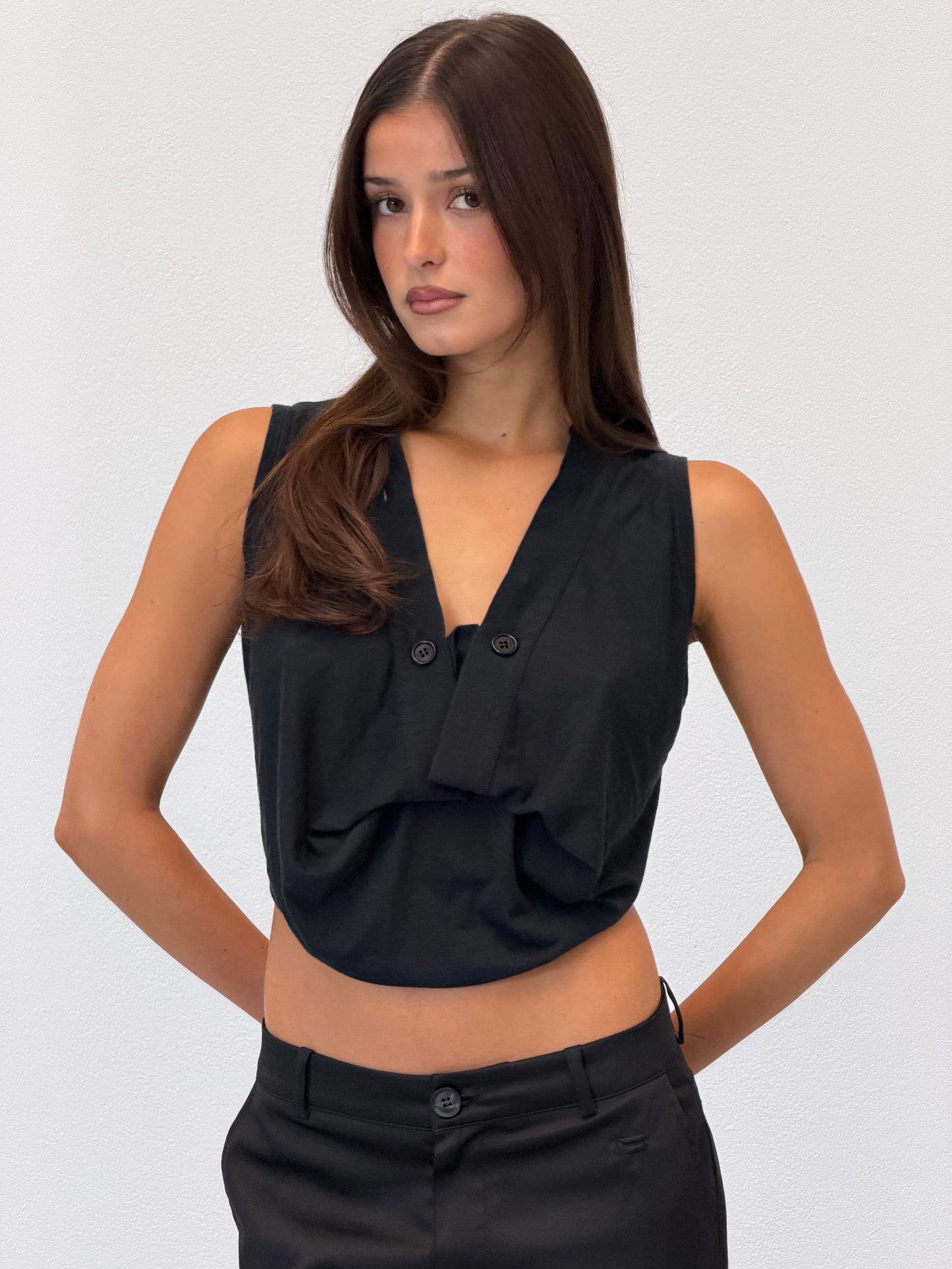 (rare) helmut lang spring 2005 runway draped top