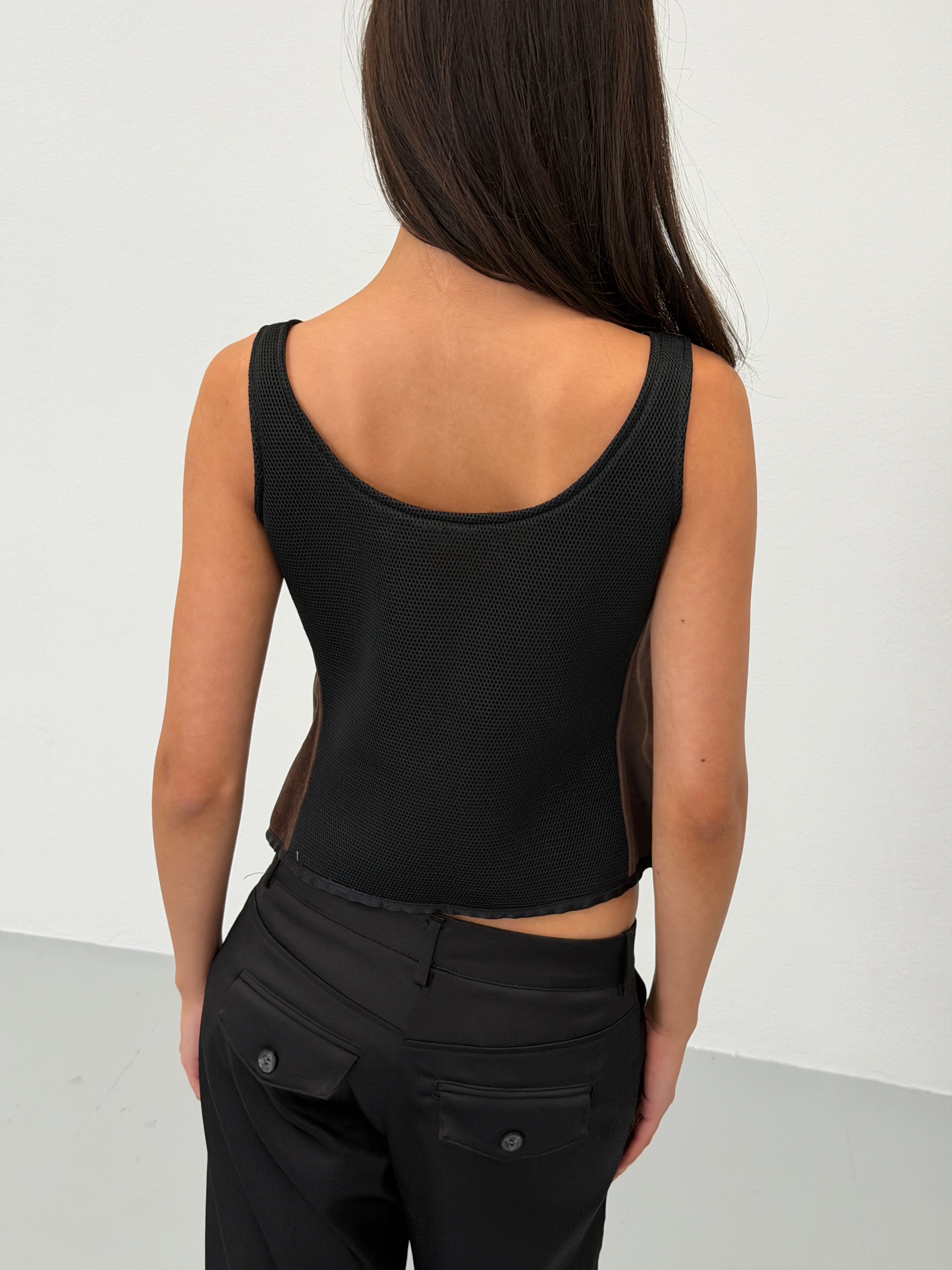 rare) miu miu spring 1999 suede vest – shy