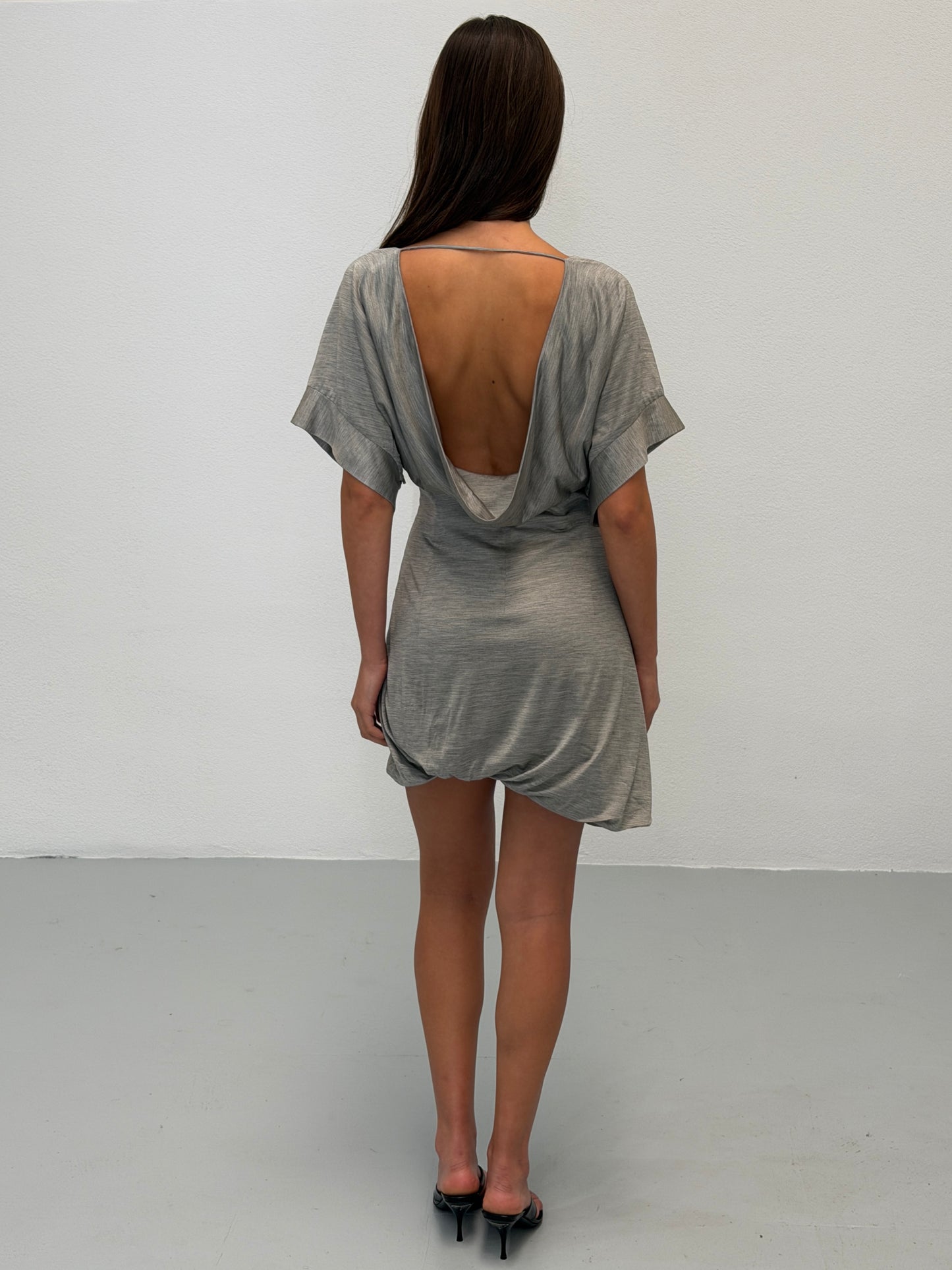 gucci by tom ford fall winter 2002 draped dress