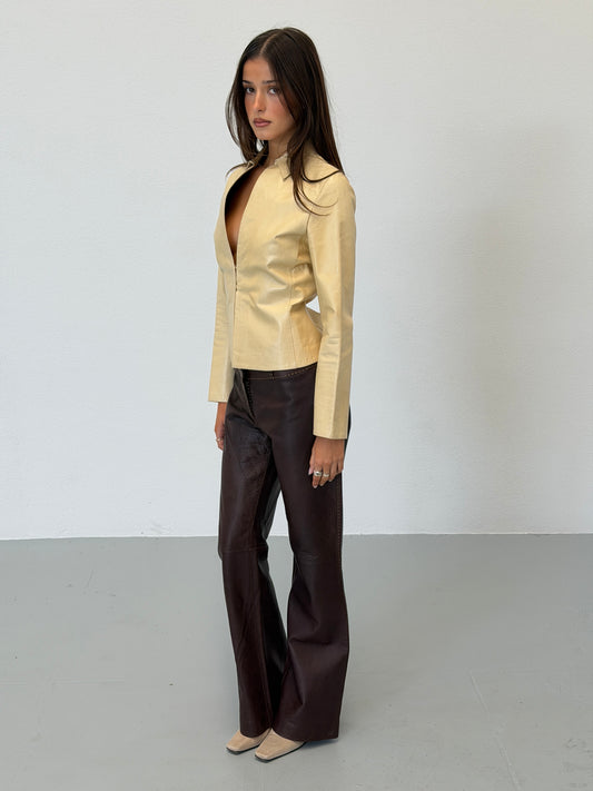 (rare) fendi fall 2003 leather pants
