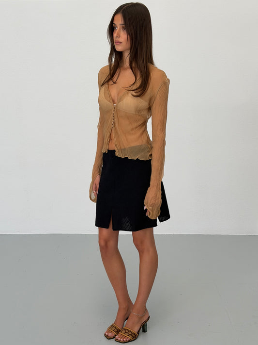 ermanno scervino sheer blouse