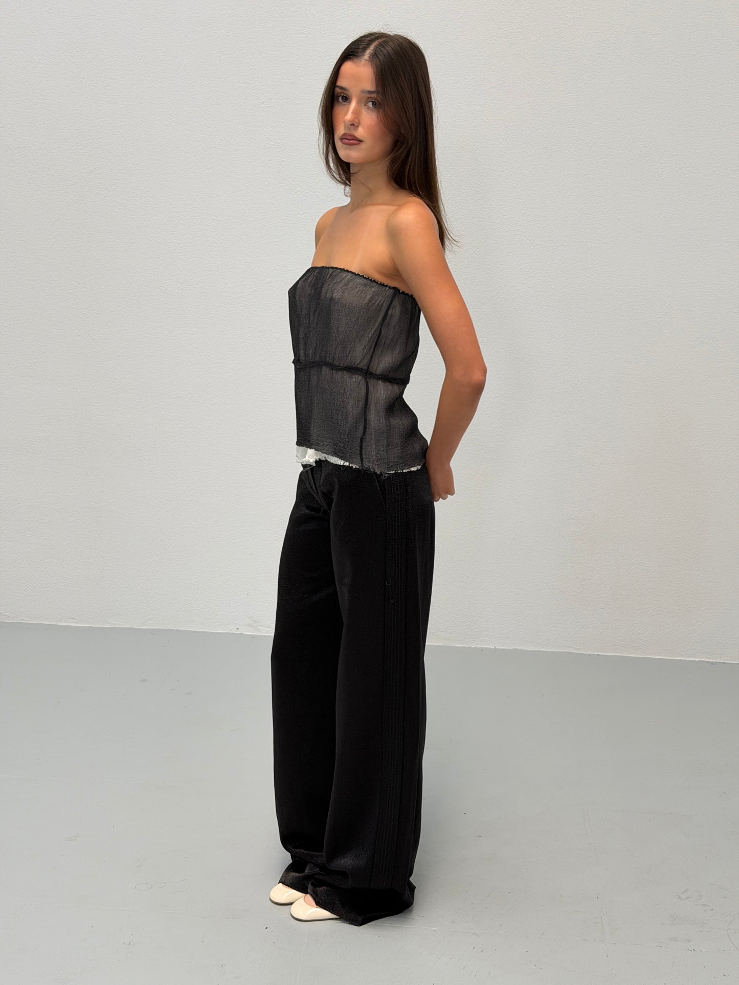 nina ricci 2000s black trousers