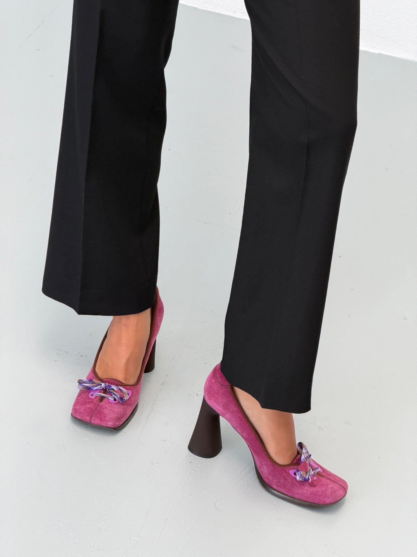 (rare) miu miu fall 1999 butterfly heel suede pumps
