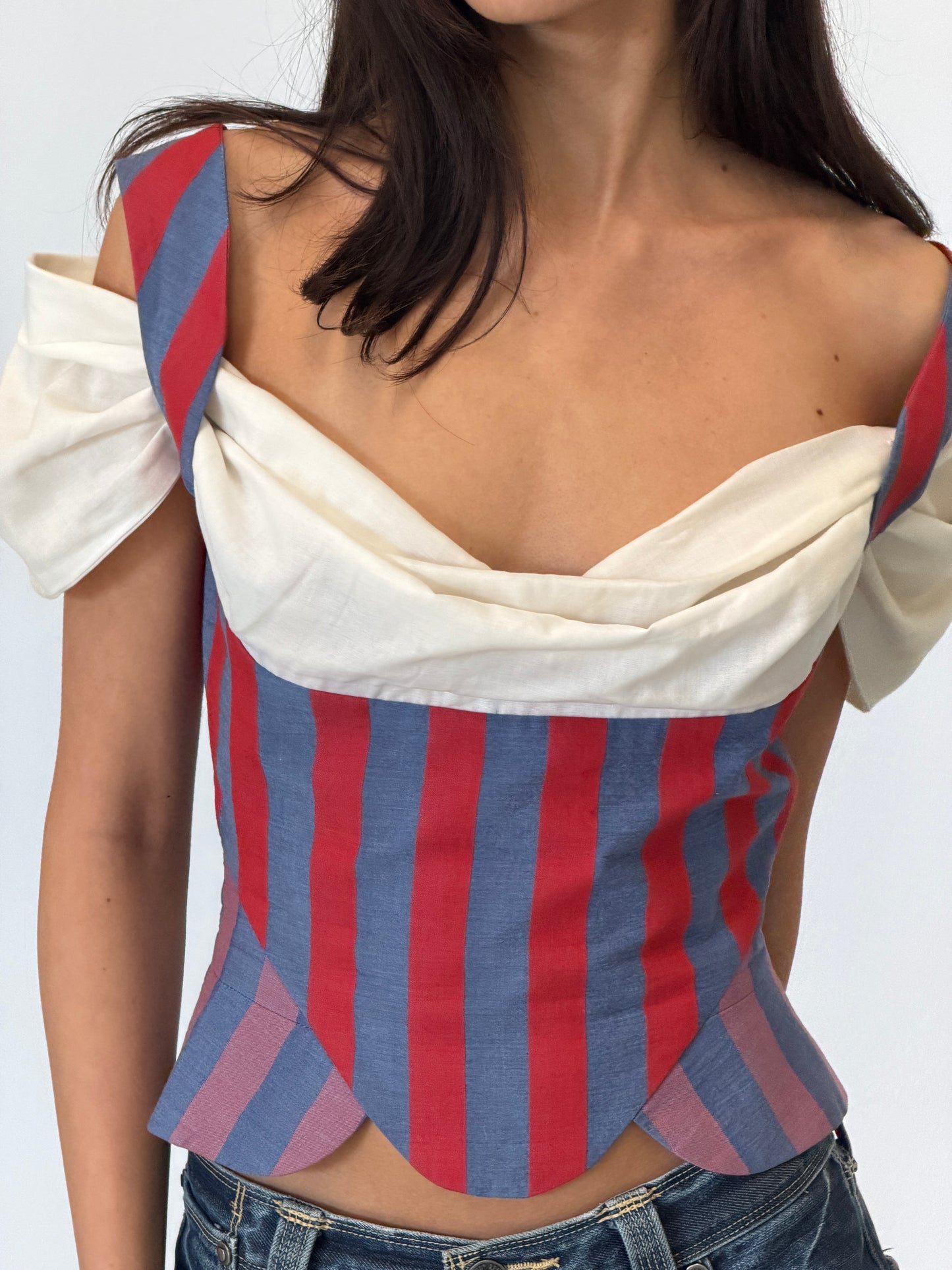 (rare) vivienne westwood spring summer 1998 striped corset