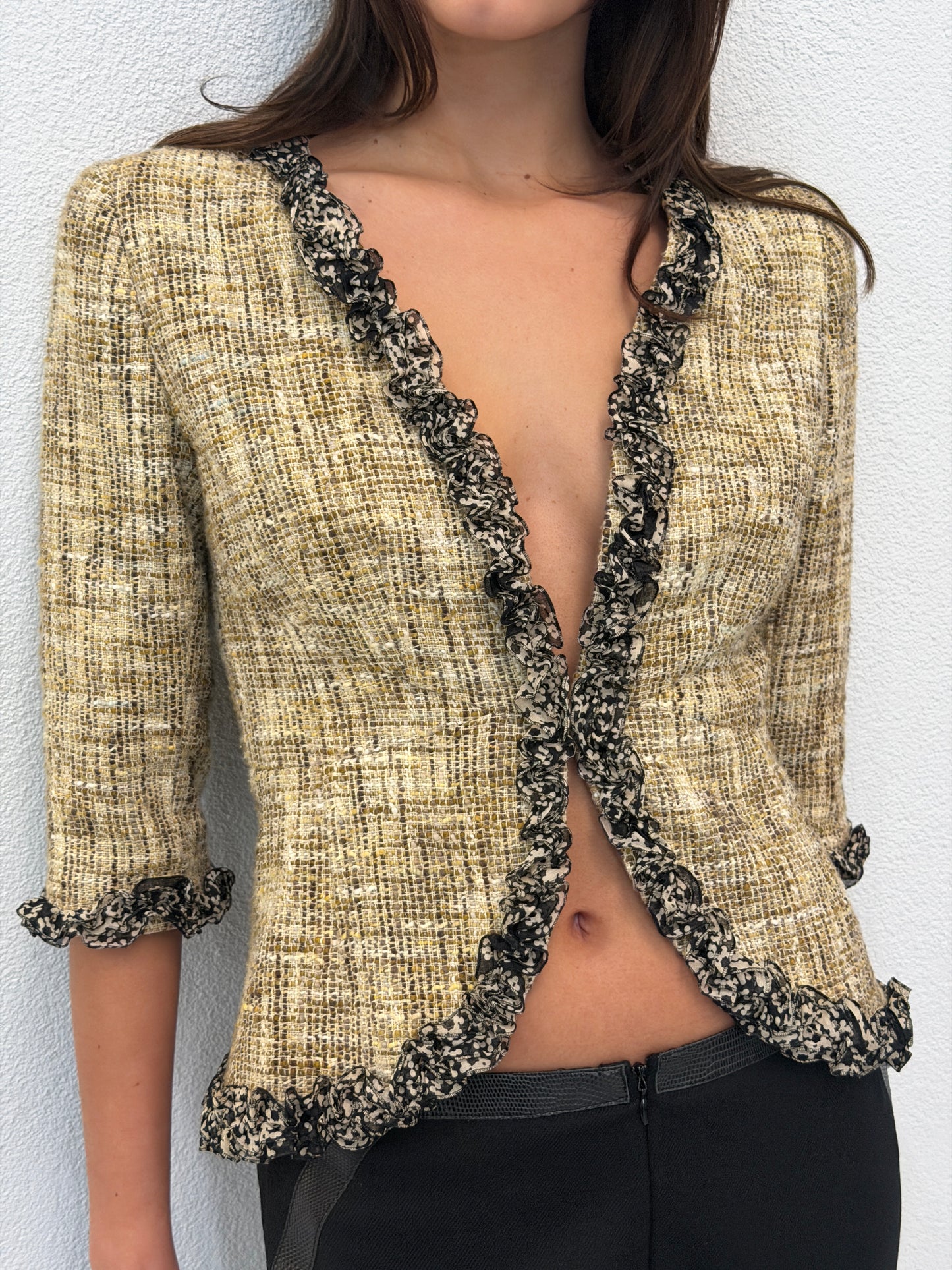 (rare) chanel spring summer 2003 tweed jacket