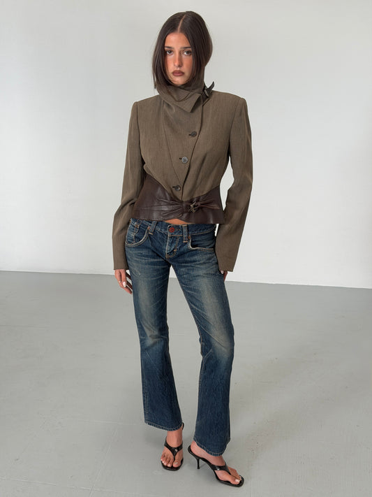 edwin 2000s 503 blue trip indigo flare jeans