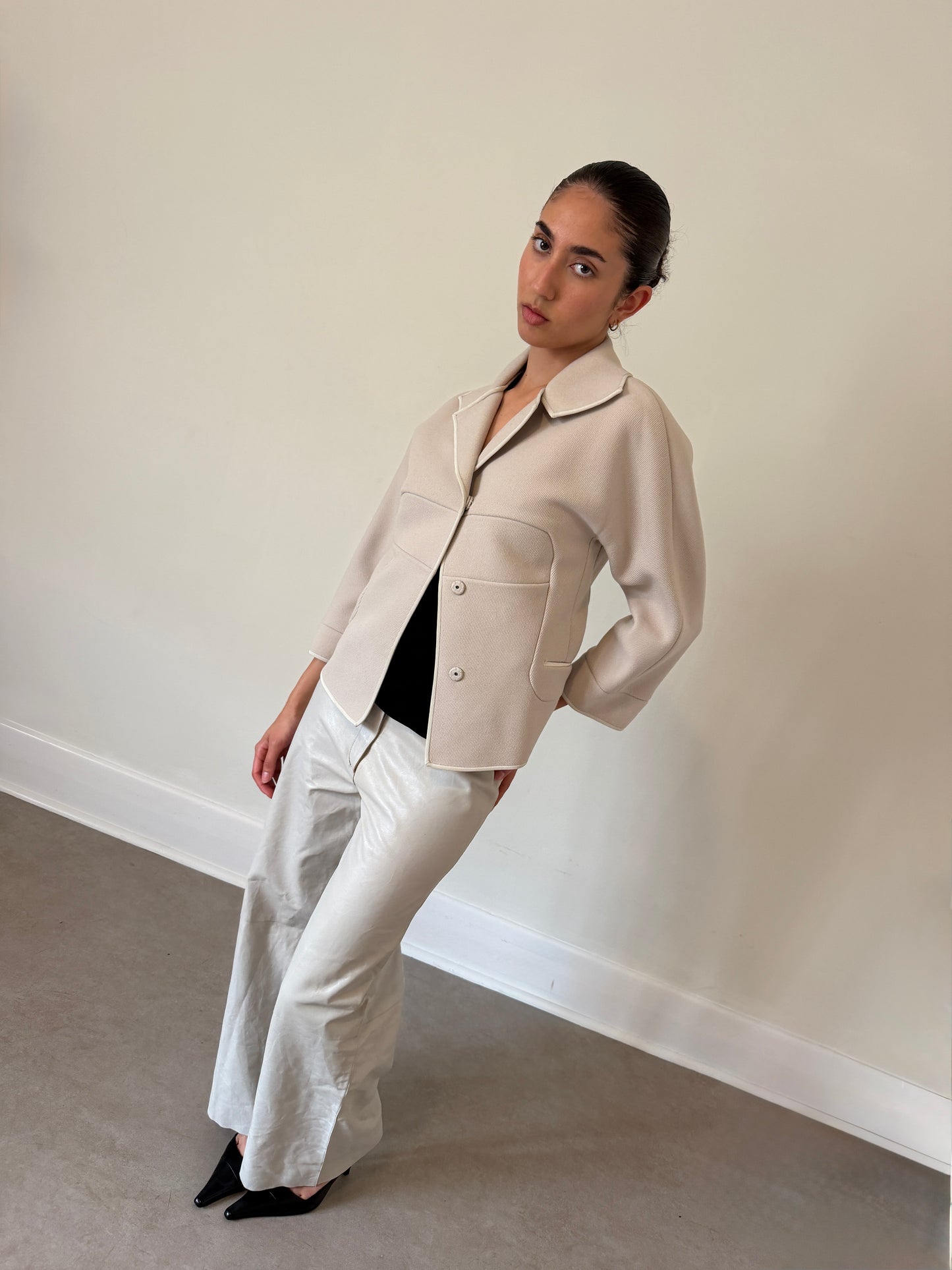 narciso rodriguez 90s structured jacket