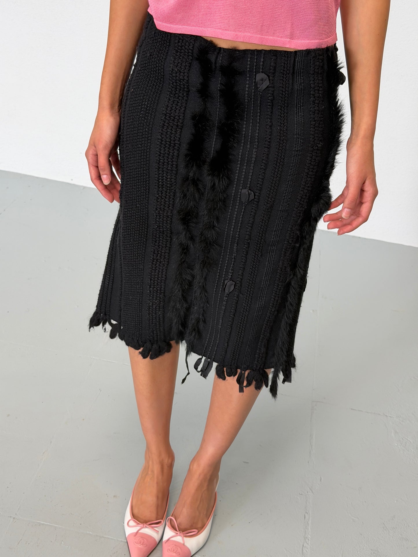 (rare) gucci fall 2002 runway skirt