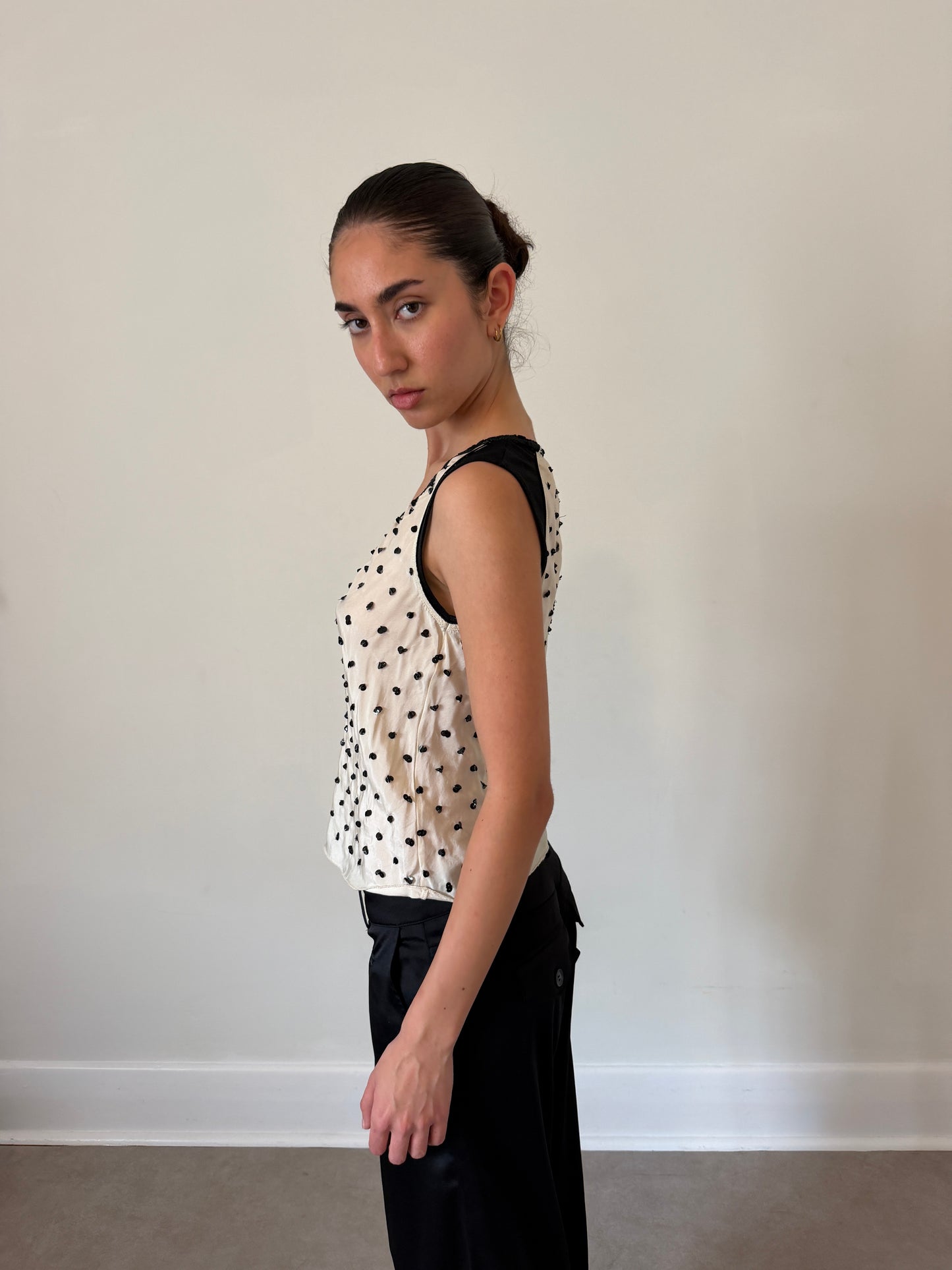 (reserved) prada spring 2000 sequin blouse