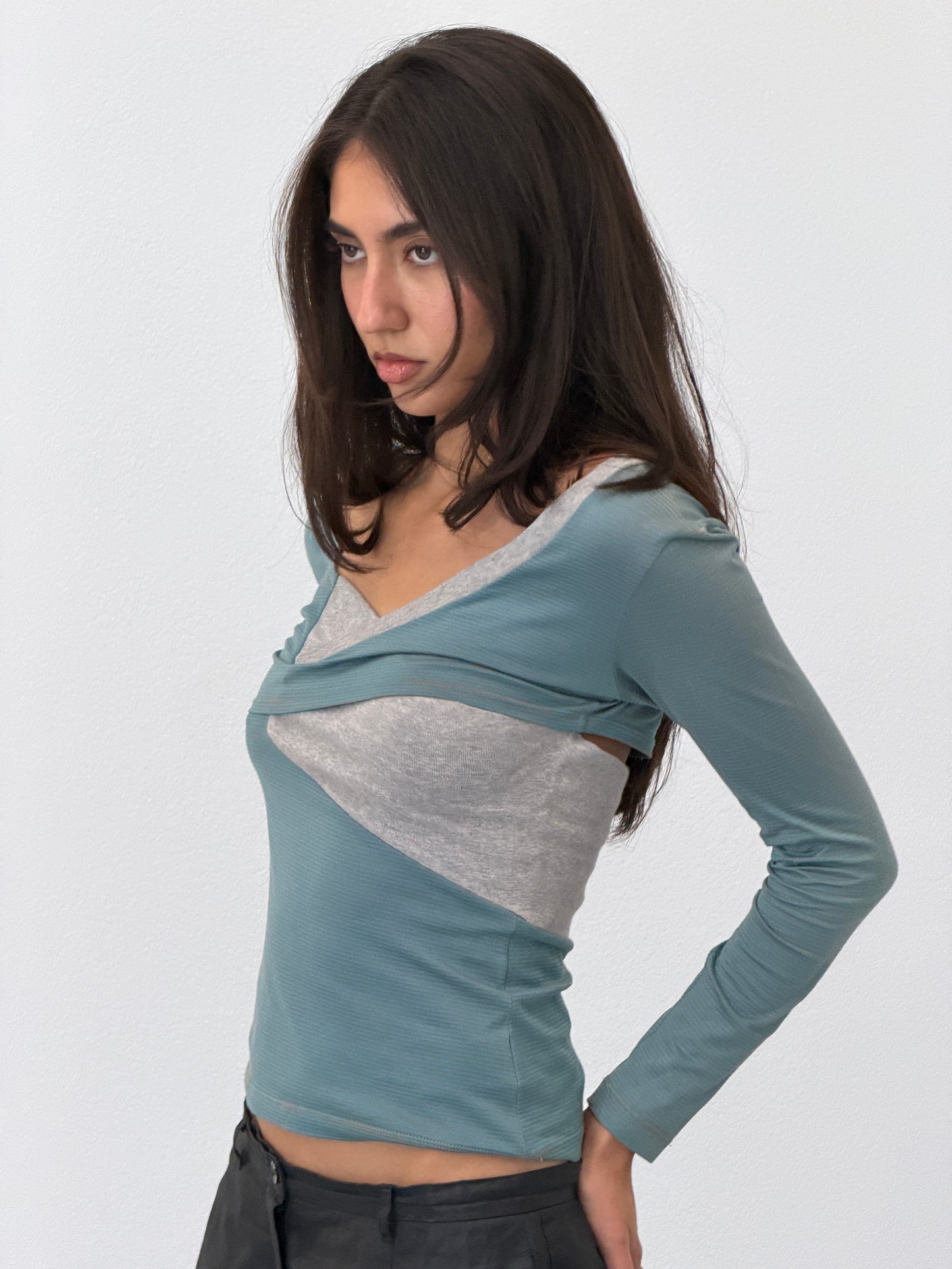(rare) hussein chalayan spring summer 2003 layered top