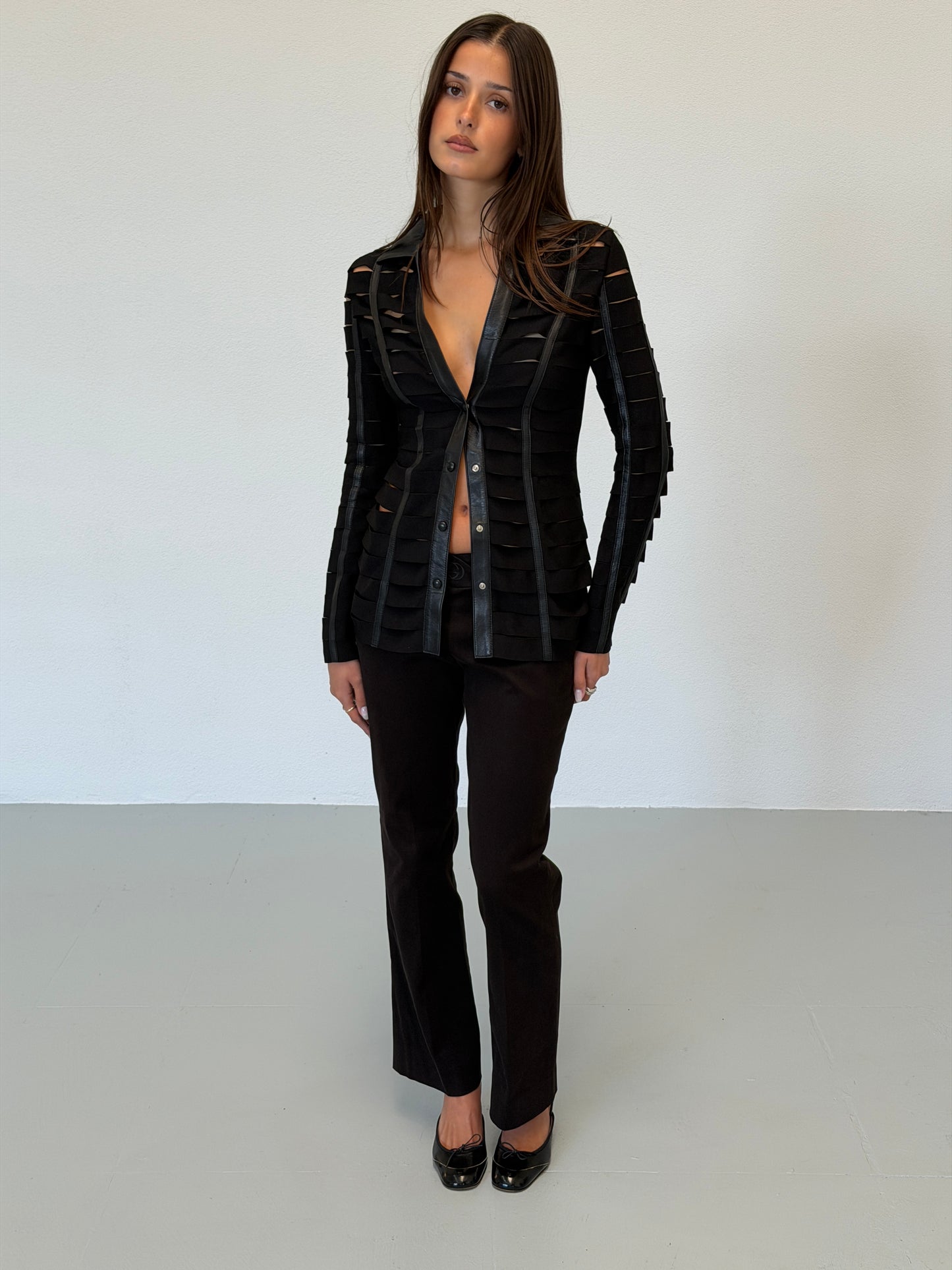 tomaso stefanelli 2000s cut-out jacket