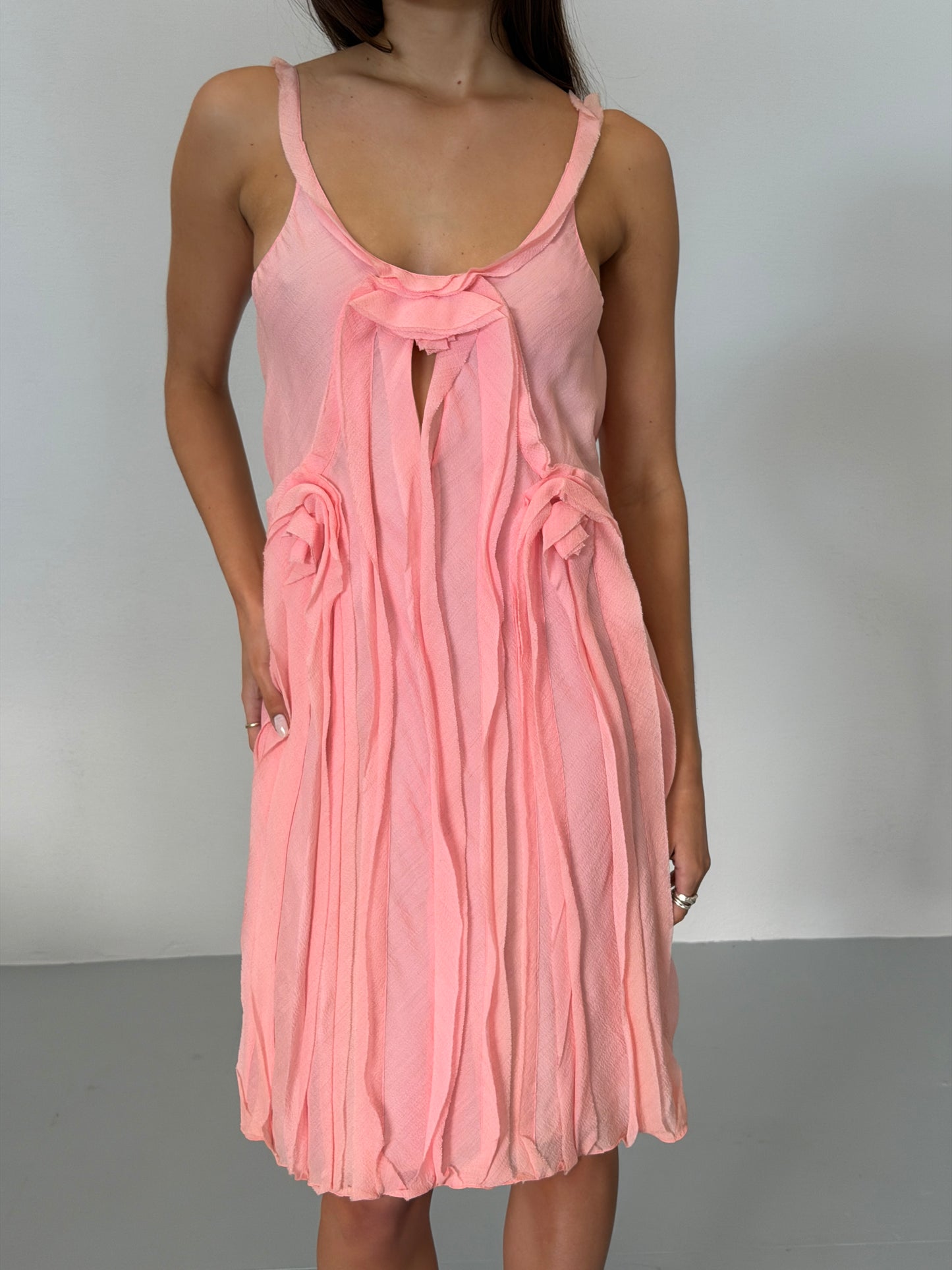 (rare) rochas by olivier theyskens spring summer 2003 ruffle dress
