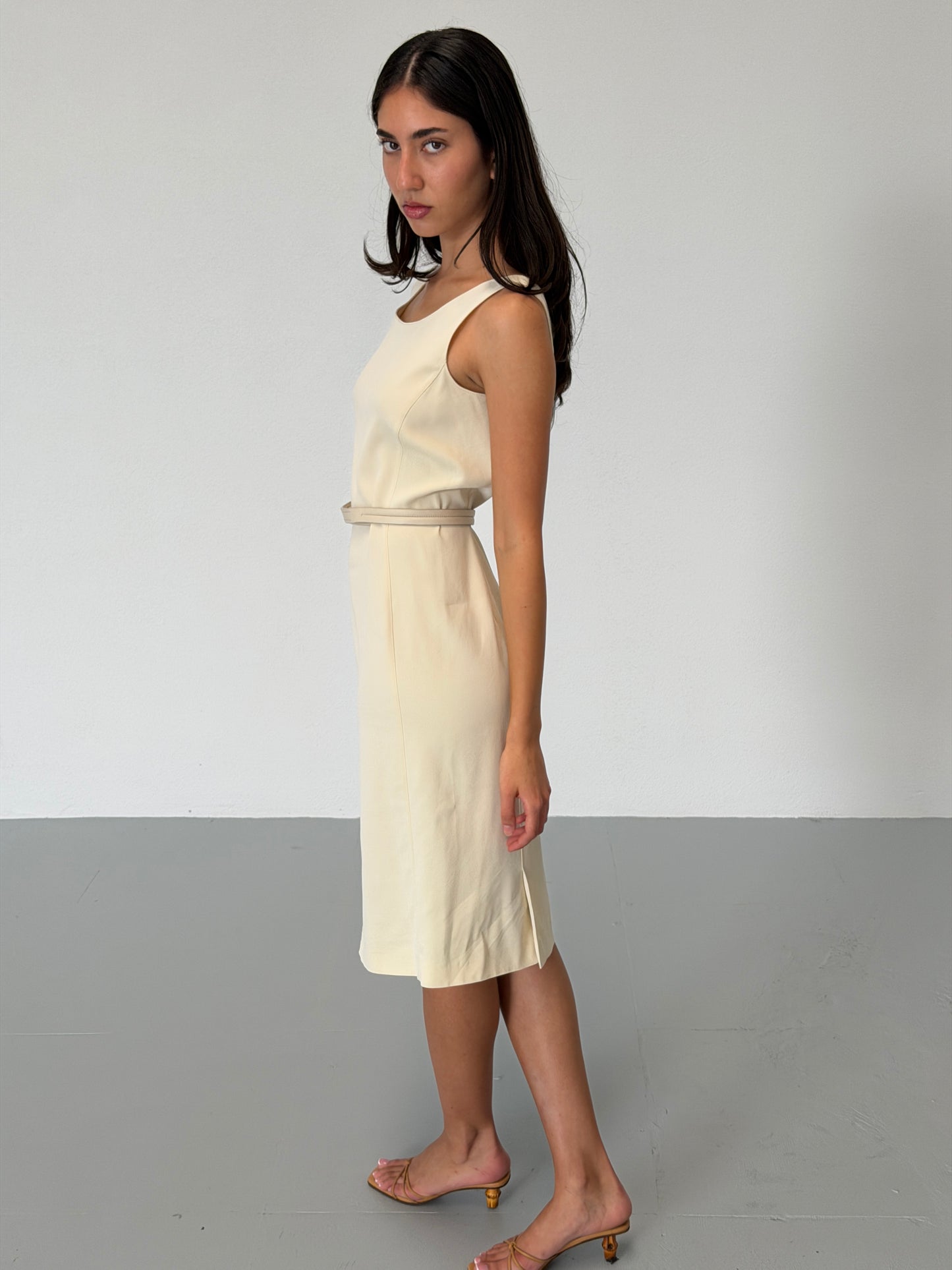 prada fall 1999 belted dress