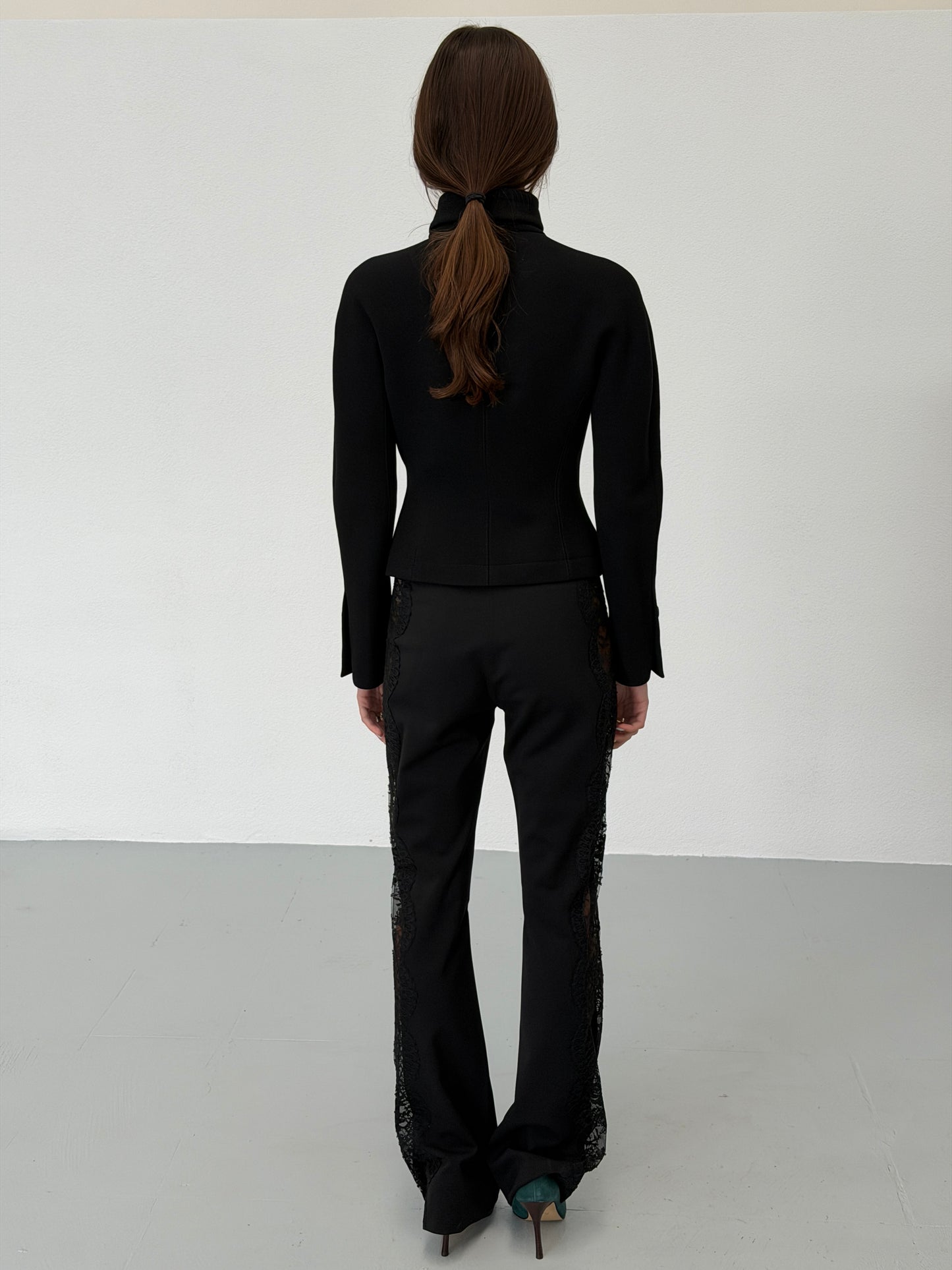 gucci 2000s black double-breasted jacket
