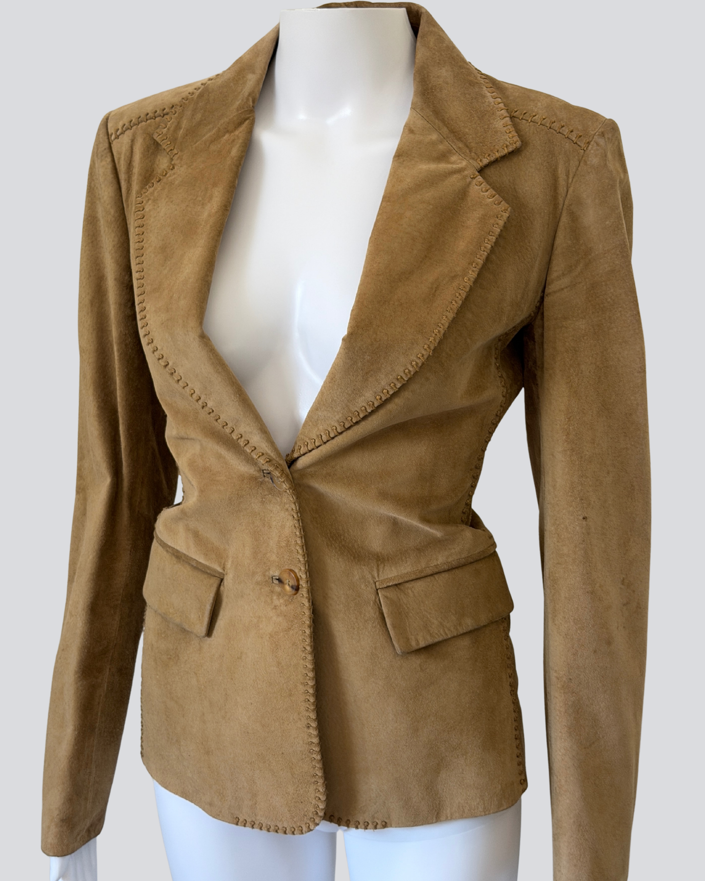 ysl spring summer 2001 by tom ford suede blazer
